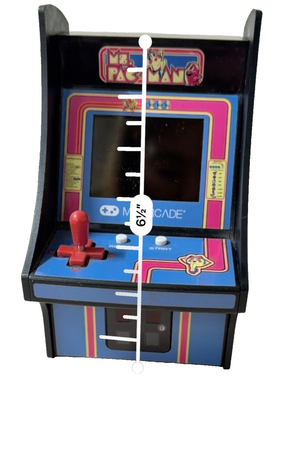 Ms Pac-Man My Arcade Micro Player Retro Arcade Machine Collectible