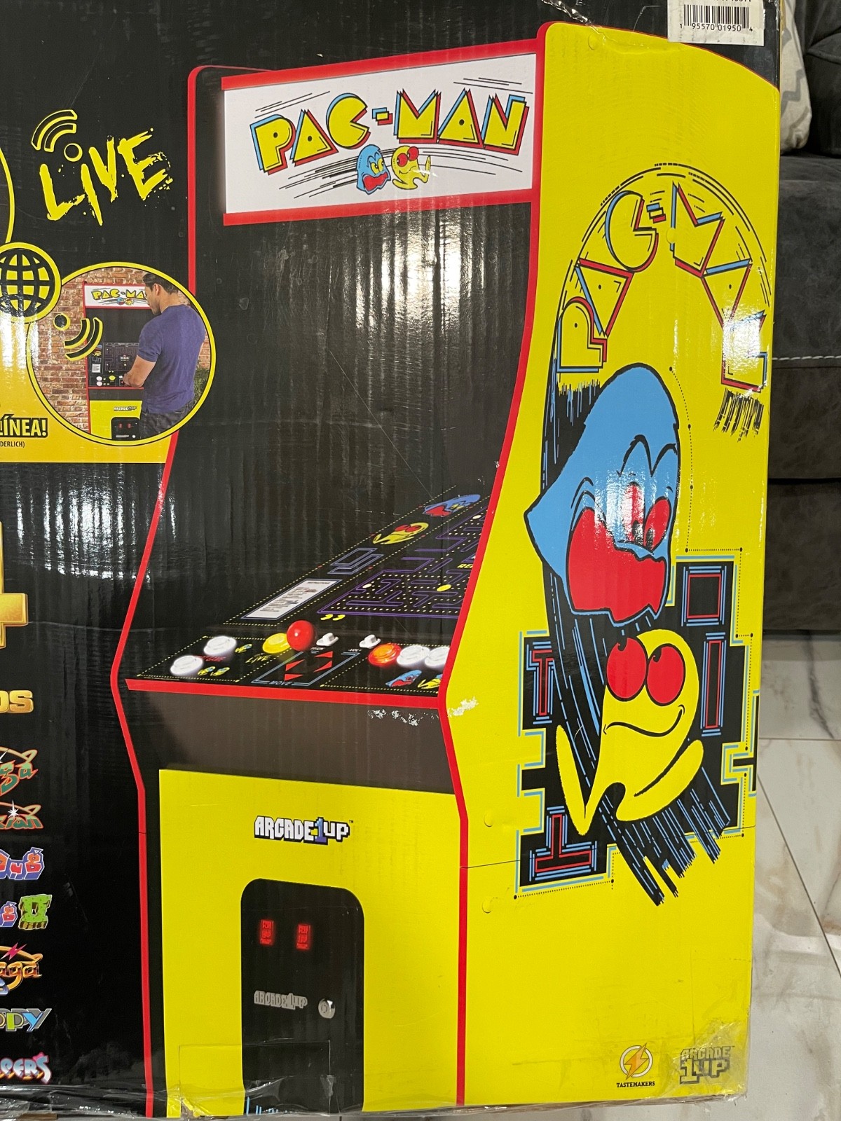 Limited Edition Arcade1Up XL PAC-MAN Cabinet – 14 Games – NEW – SEALED – RARE