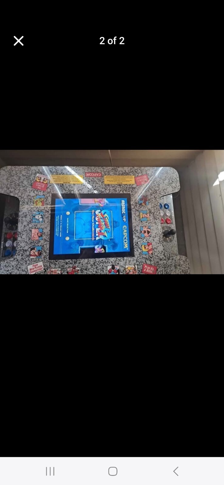 The Street Fighter Cocktail Arcade Table 17″ Full-Color LCD Screen