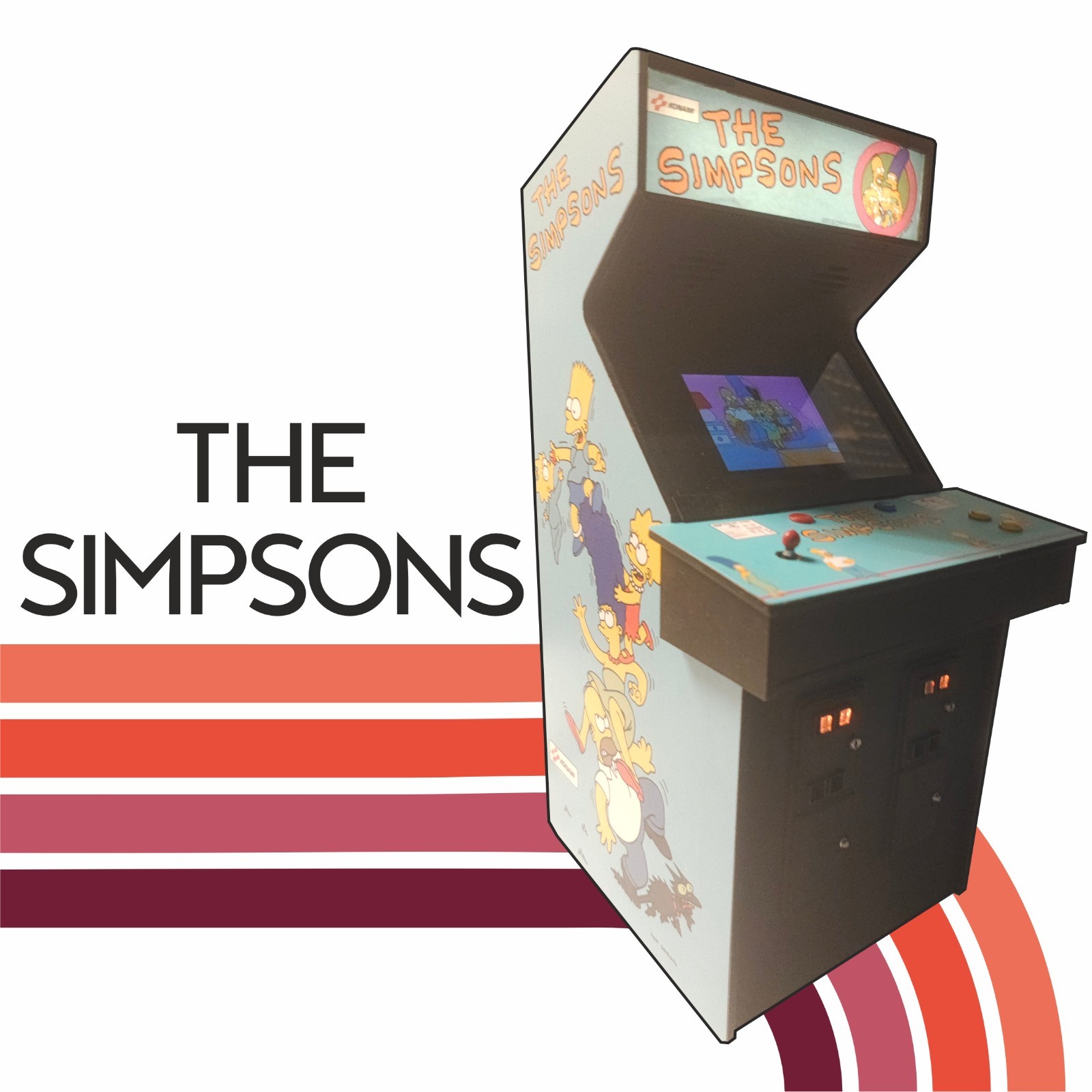 The Simpsons 1/6 scale mini working arcade cabinet.