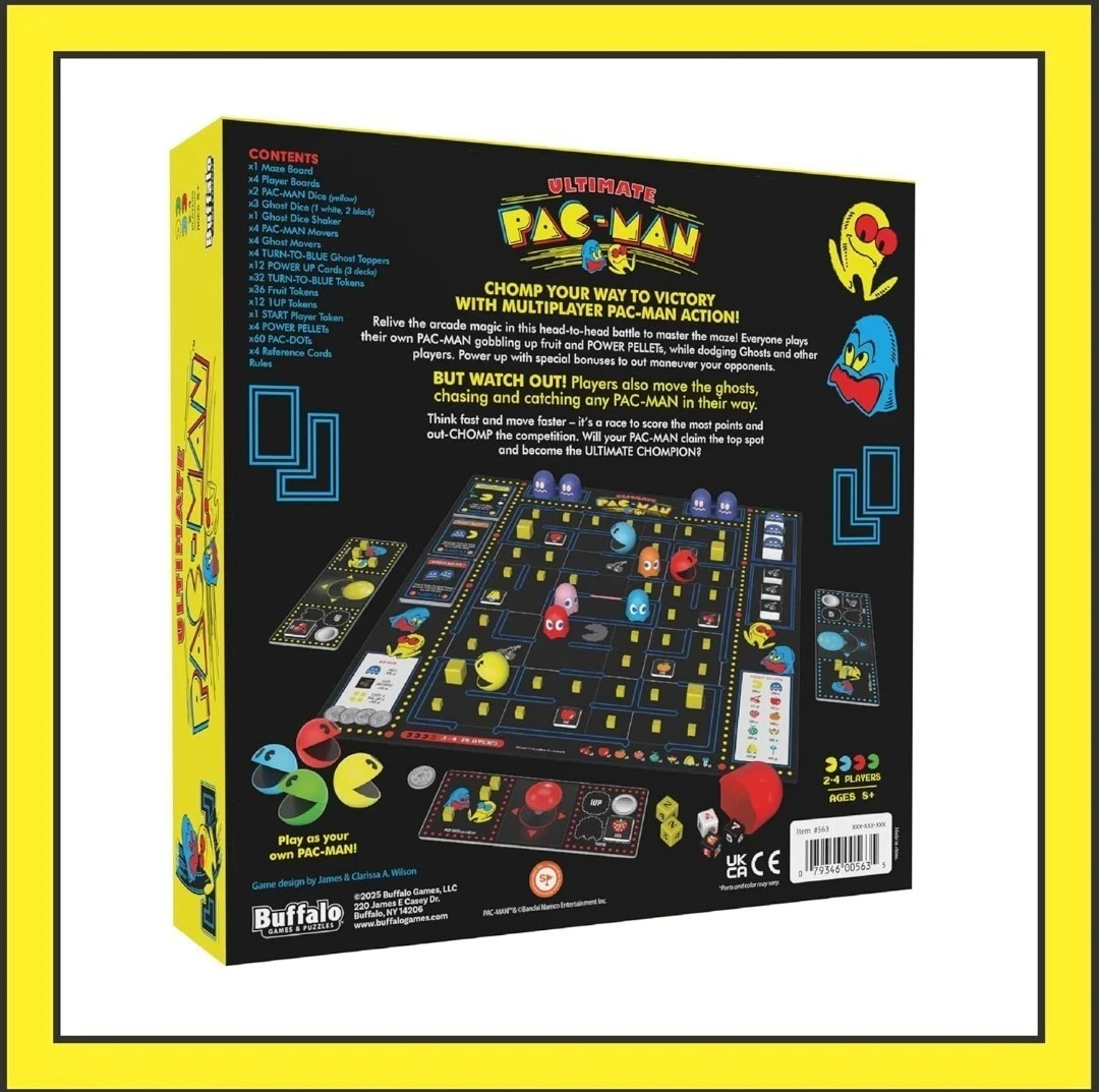 Ultimate PAC-MAN Board Game – Retro Arcade Classic! – Official Licensed New