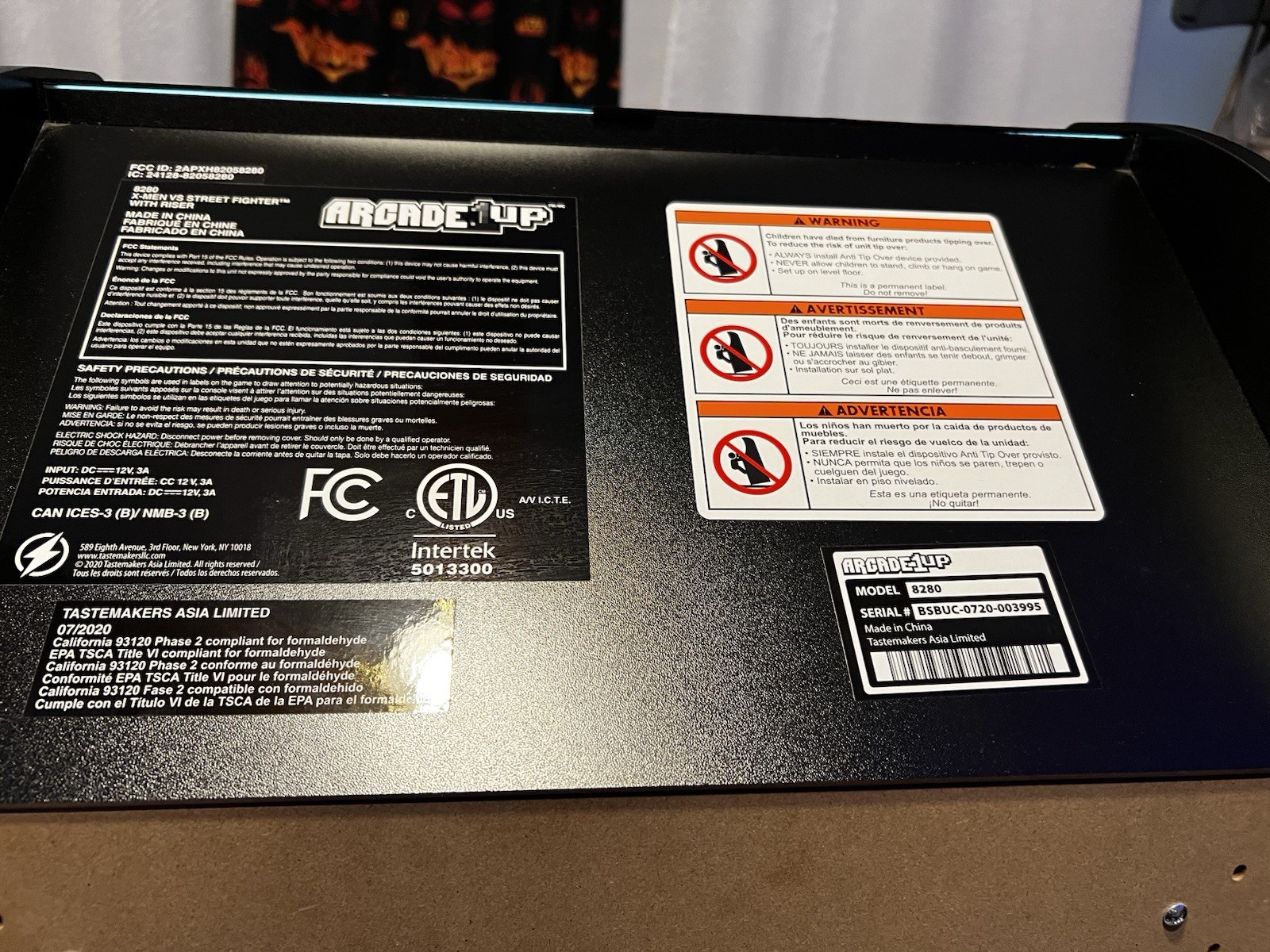 Arcade1Up Marvel X-Men vs Street Fighter – WiFi Online VERY GOOD CONDITIONS 🔥