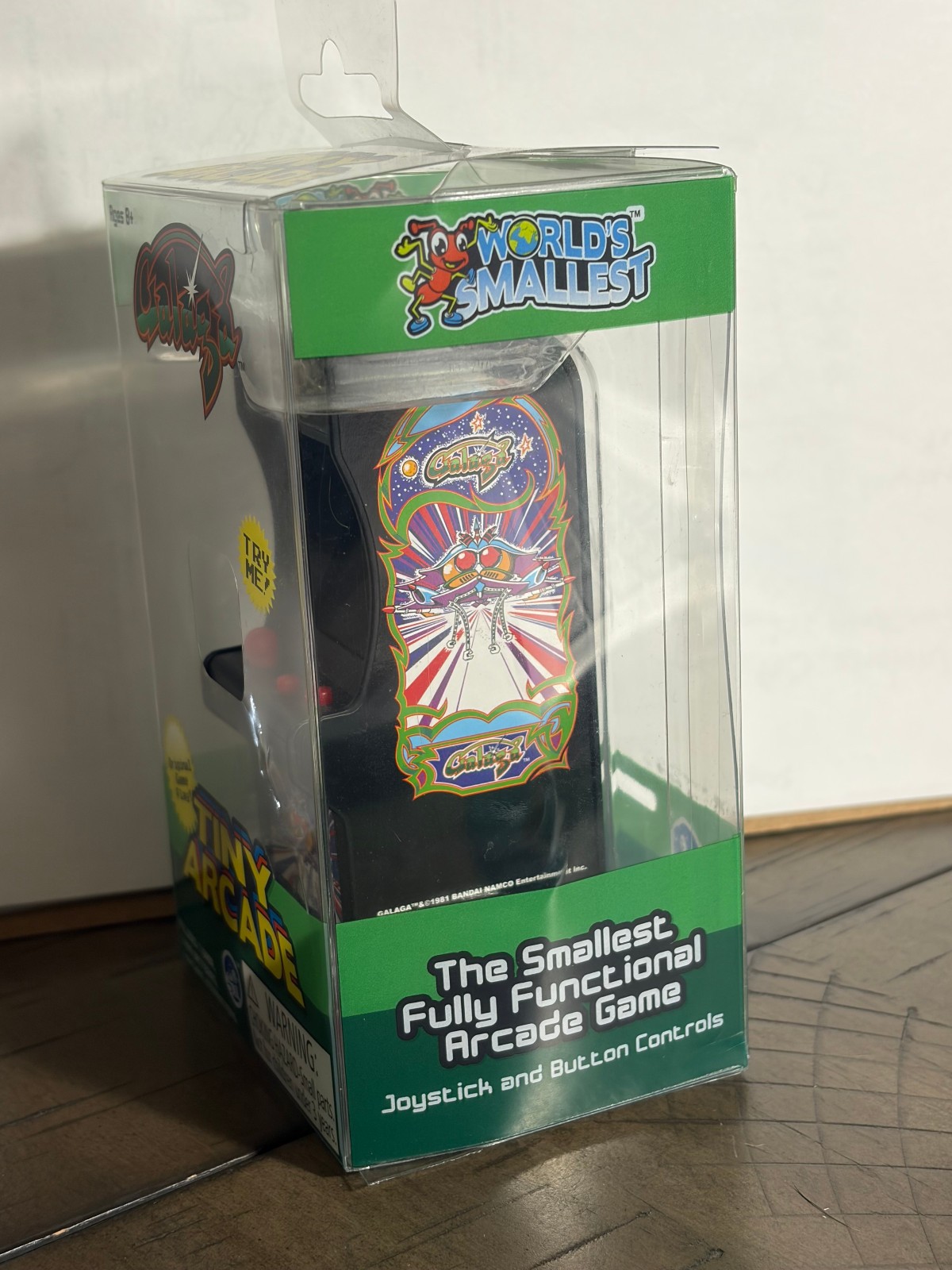 Galaga Miniature Arcade Game NEW Tiny ARCADE Battery Power palm size 1/18 scale