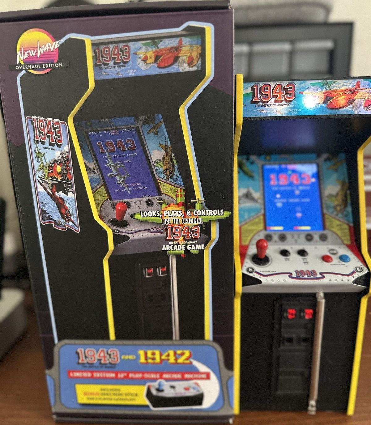 Replicade New Wave 1943: The Battle of Midway mini Arcade Machine Complete