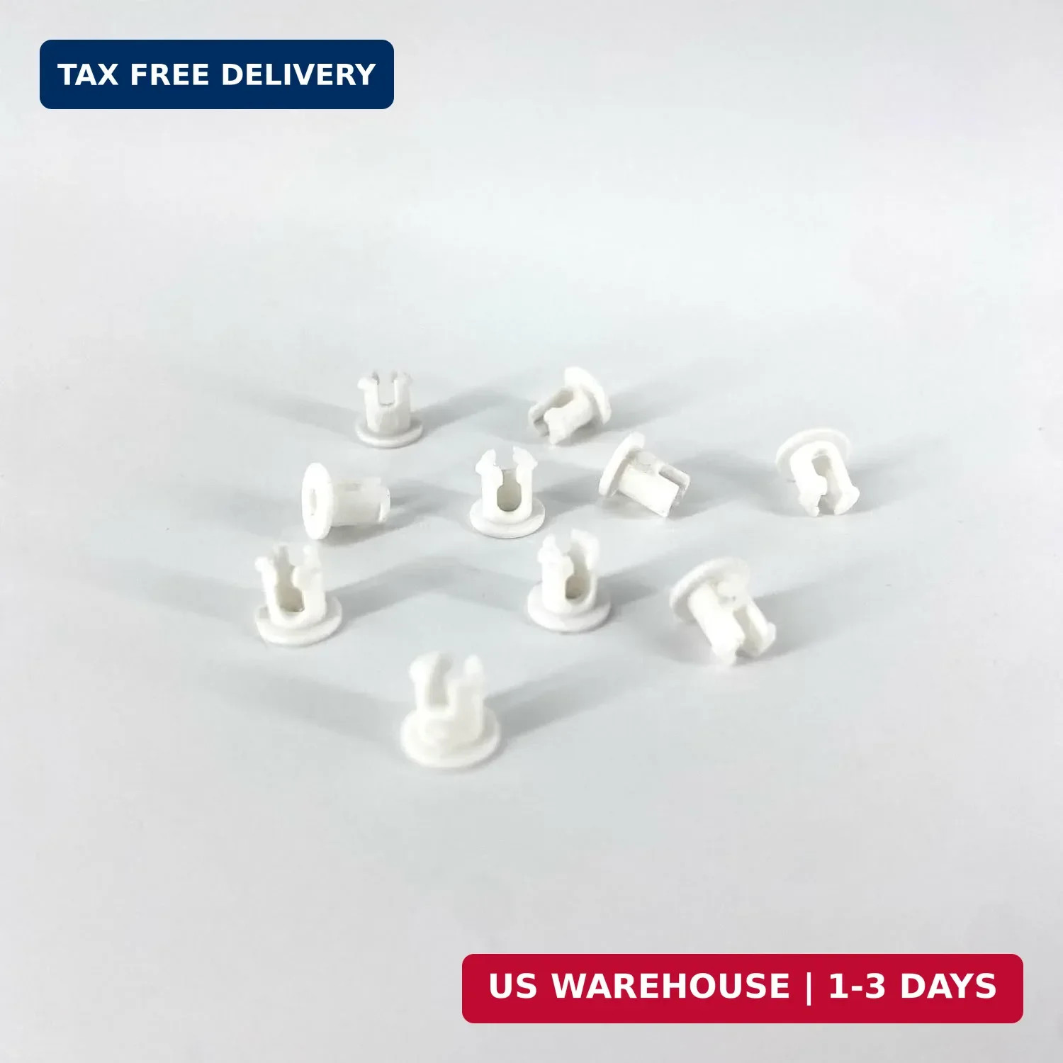 25-158-08-S Bushing Linkage Retaining for Engine,White(10 Pcs)
