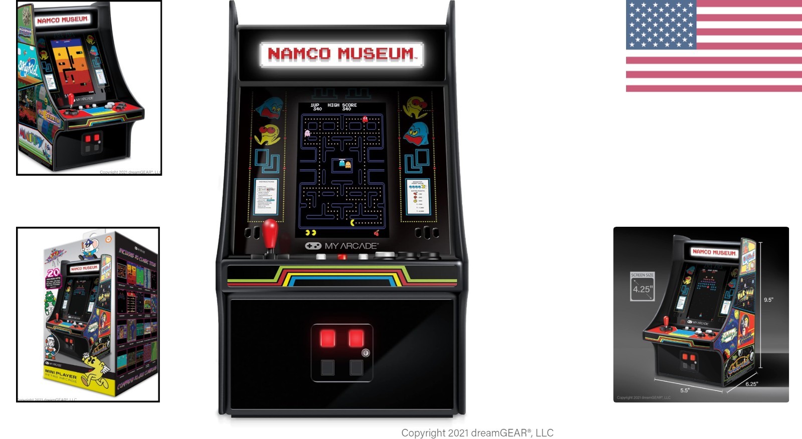 Mini Player 10 Inch Arcade Machine Bandai Namco Museum