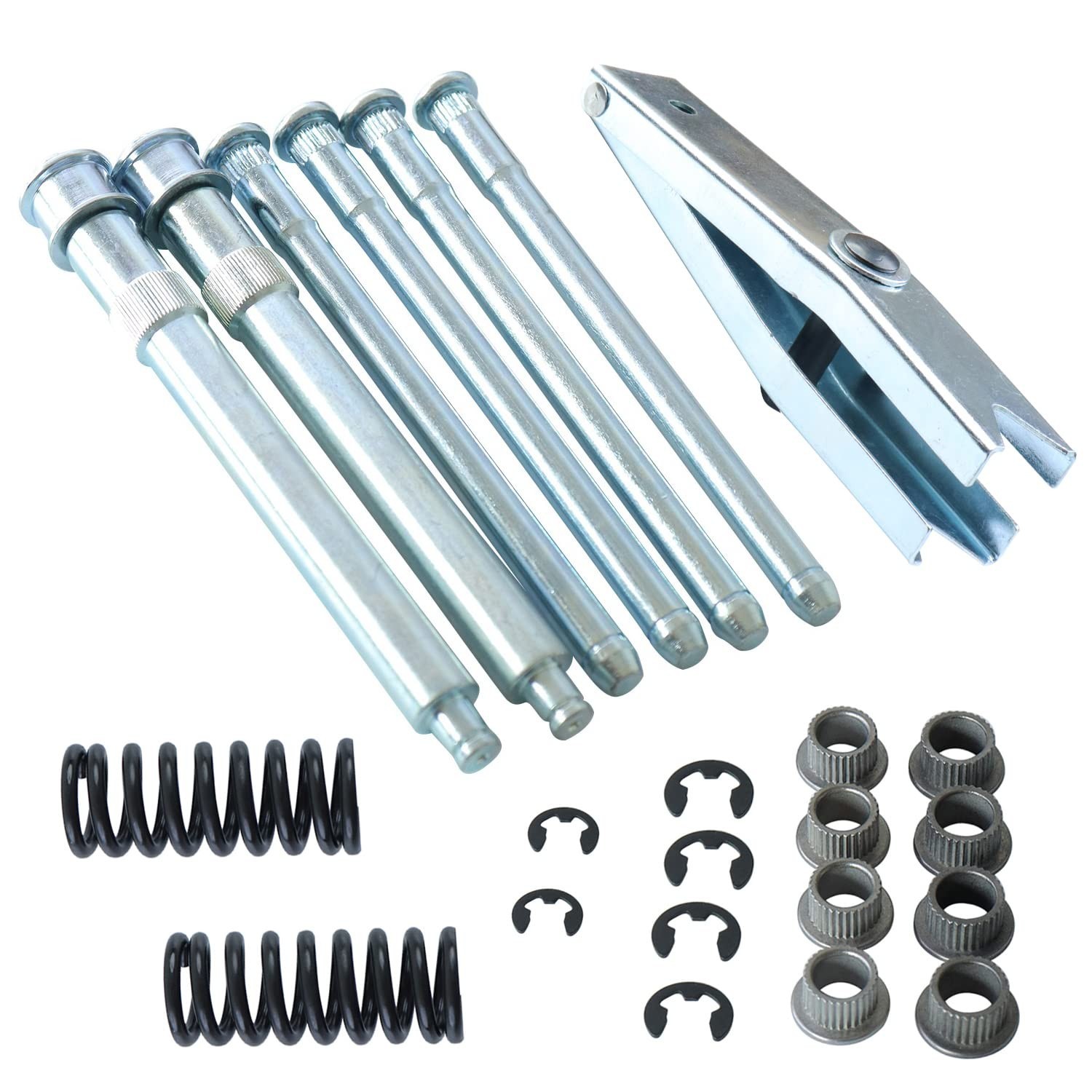 Door Hinge Pin Bushing Repair Kit with Spring Tool for Chevy GMC C1500 C2500 K15
