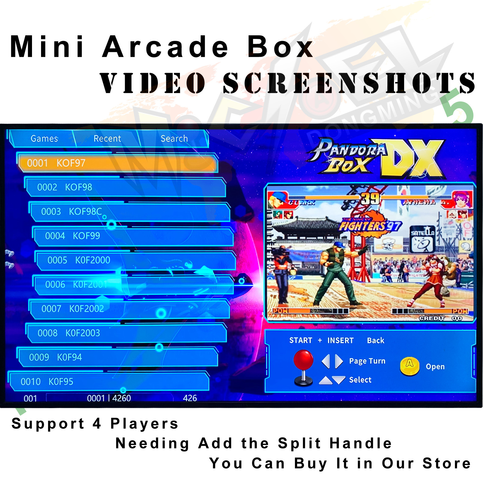 4260 Games 720P Pandora’s Box DX Mini Arcade with Wireless Handle Controller