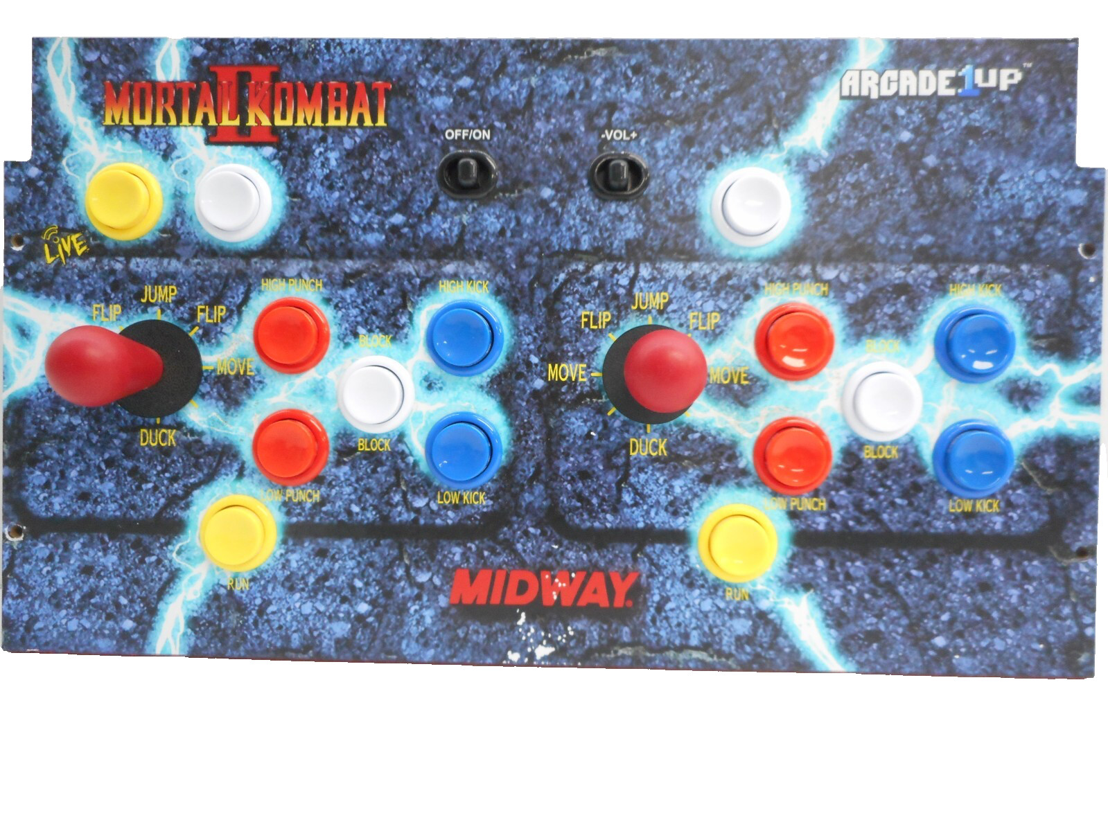 Arcade1Up – Mortal Kombat II Deluxe Arcade Game Control Deck ONLY – USED