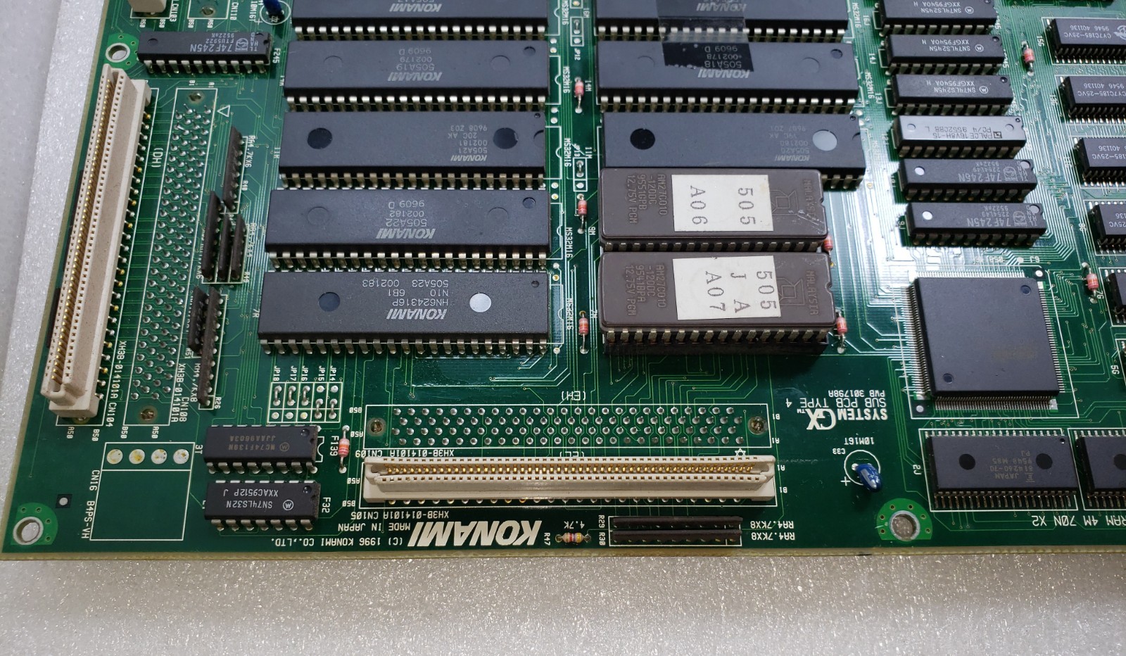 Konami System GX SUB PCB TYPE 4 PWB 301798A Video Arcade Game