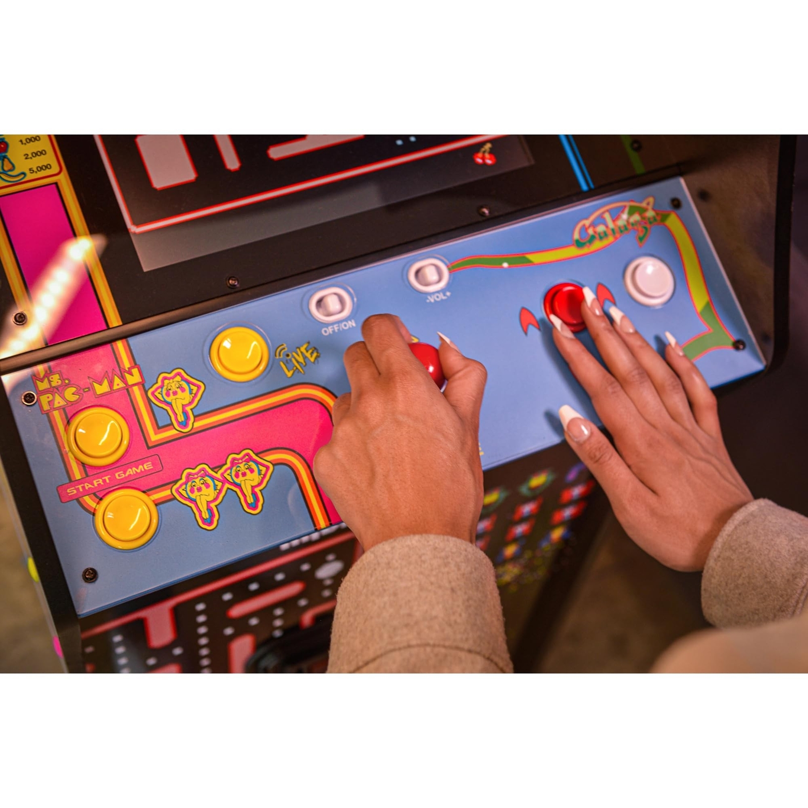 ARCADE1UP Class of 81’ Deluxe Arcade Machine for Home – 5 Feet Tall – 12 C
