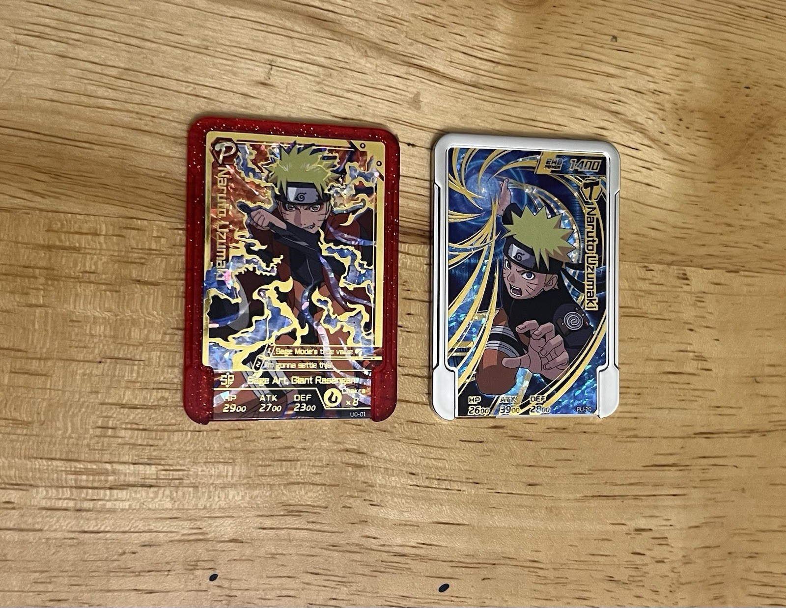 Naruto Emblem Battle – 1/100 Set of two 1st place prize 5 & 6 Star Naruto Promos