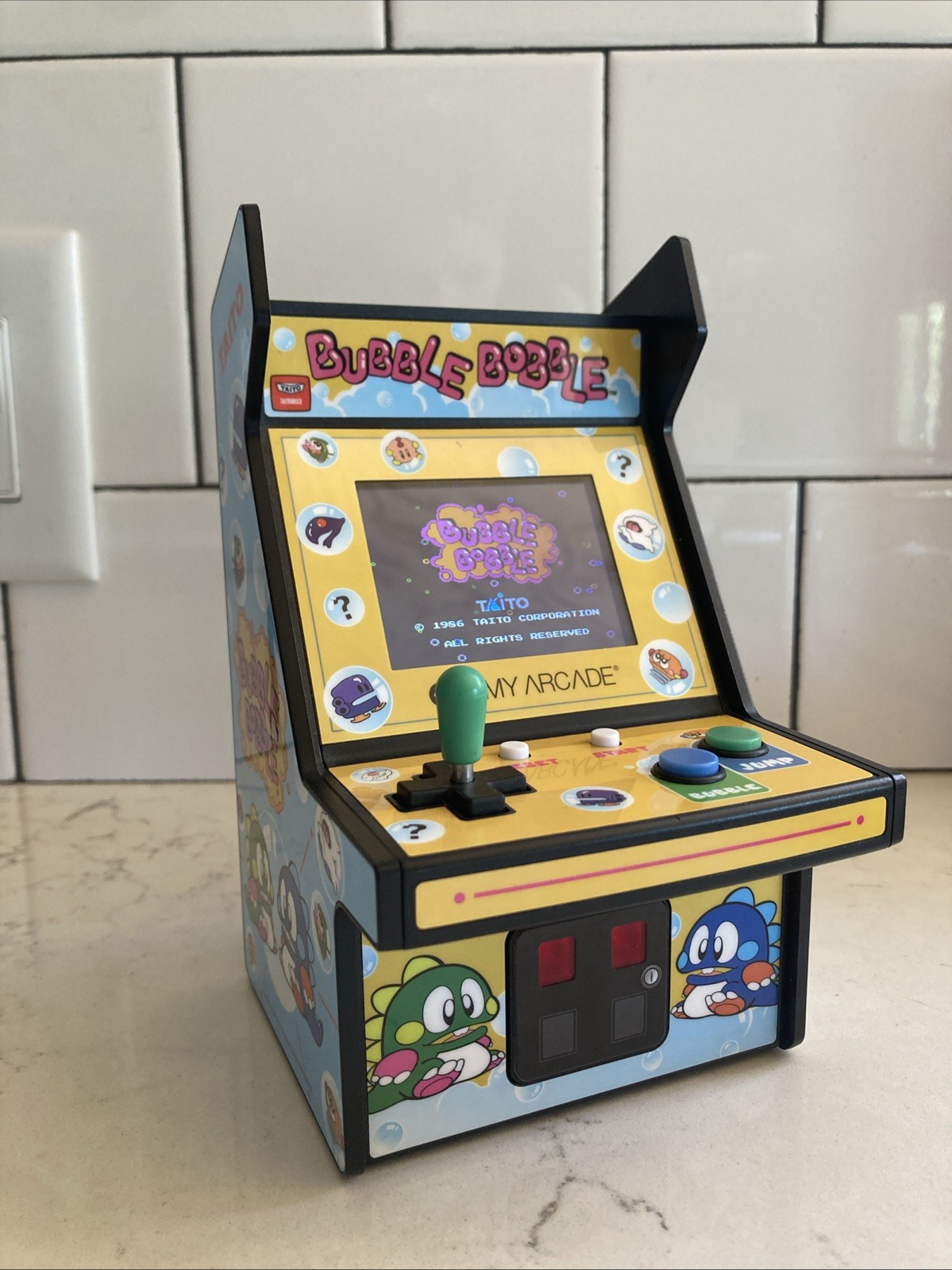 WB My Arcade DGUNL-3241 Bubble Bobble Micro Player Retro Arcade Machine – 6.75″