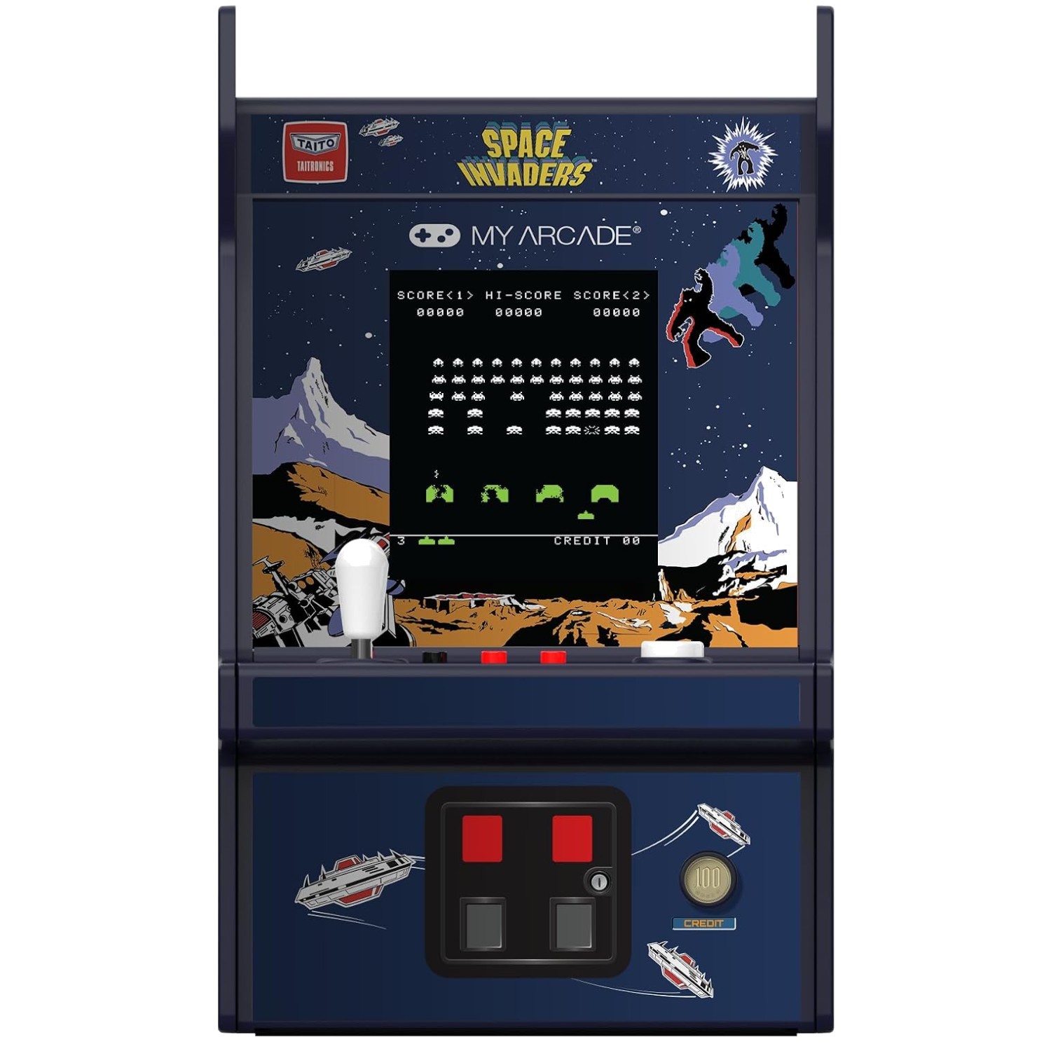 Officially Licensed Taito Space Invaders Micro Player Pro