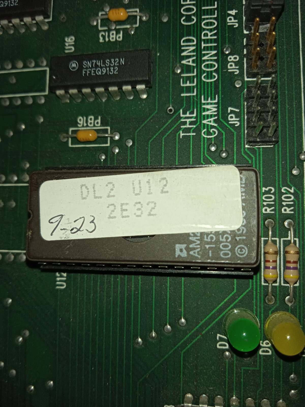 ORIGINAL LELAND DEDICATED DRAGON’S LAIR 2 II PCB LASER GAME no quixote quix-ote