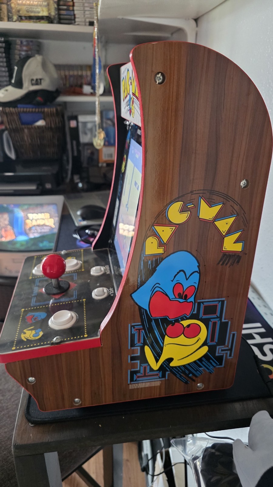 Arcade1Up Pacman Countercade RARE 40th Anniversary Woodgrain Model Galaga 4-in-1