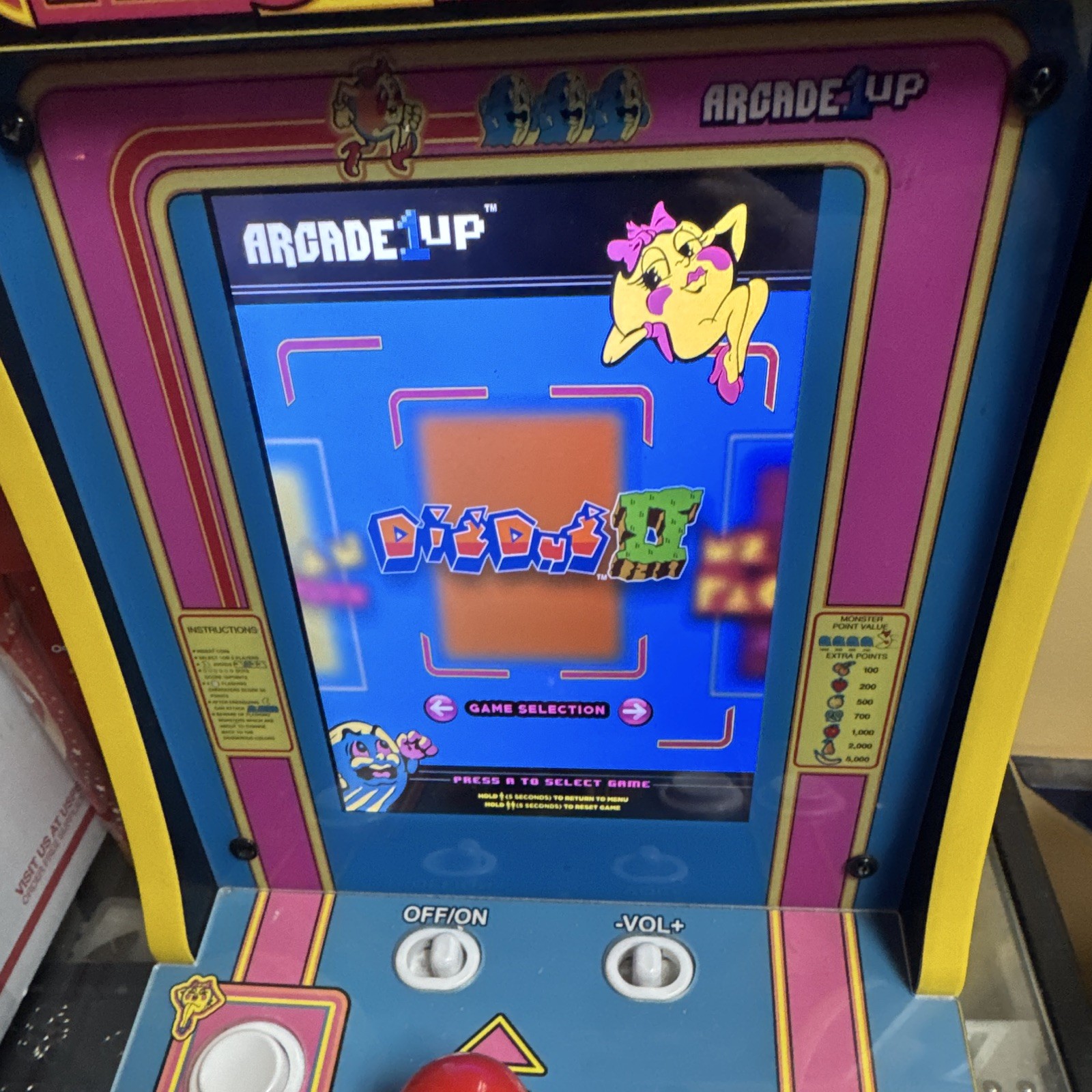 Arcade1Up Ms. Pac-Man Countertop Tabletop Video Arcade Machine (Reproduction)