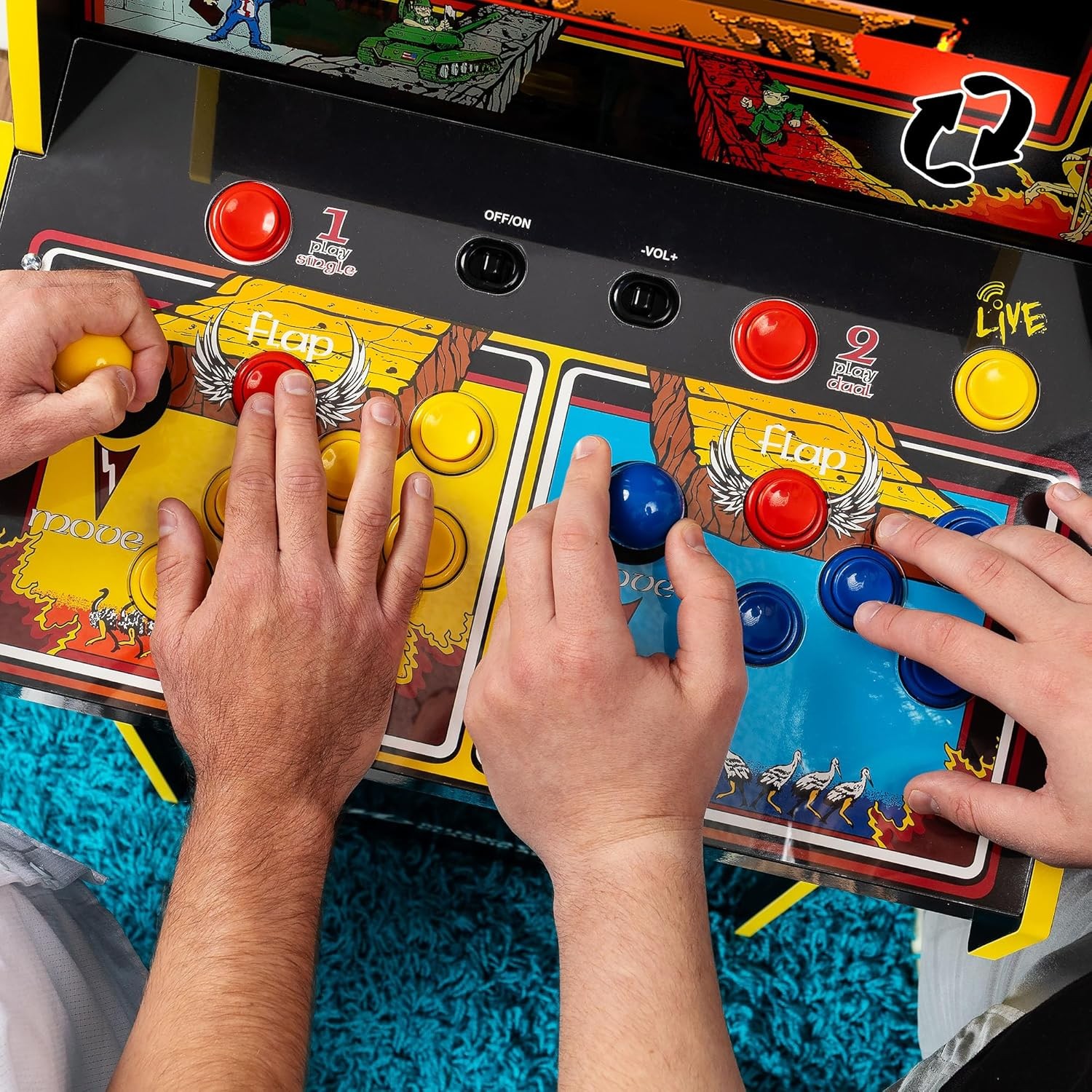 ARCADE1UP Rampage/Joust Deluxe Arcade Machine