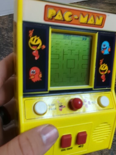 Pac-Man Mini Arcade Game Bandai Namco 09521 Miniature Pacman – Tested & Works