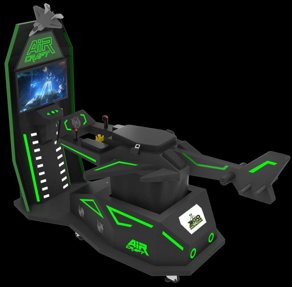 Arcade Virtual Reality Motion VR Ride Aircraft Simulator
