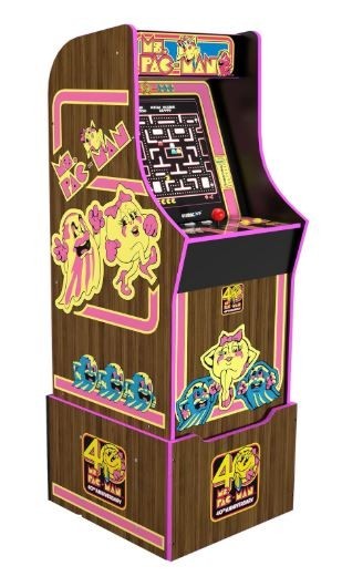 Arcade1up Ms Pac-Man Special 40th Anniversary Edition 10in1 with riser