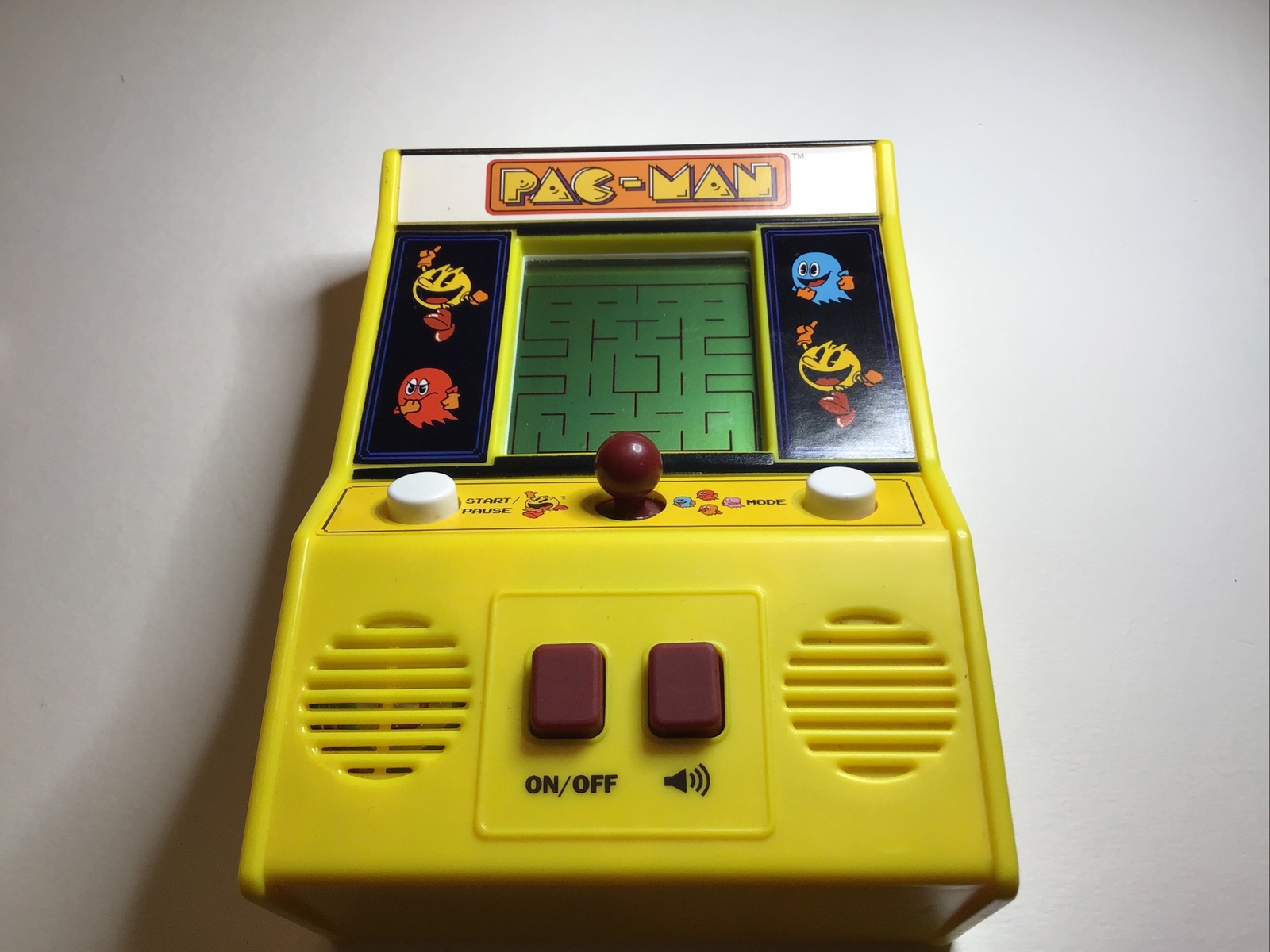 Pac-man Mini Hand Held Video Arcade Yellow Still works!