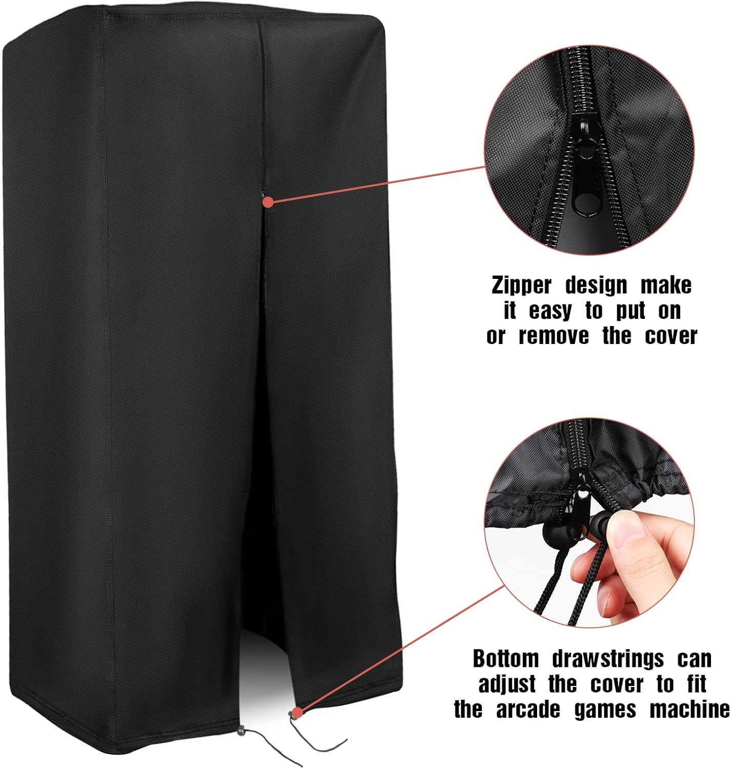 Arcade Machine Cover, Heavy Duty Protective Video Game Cover for Full Size Arcad