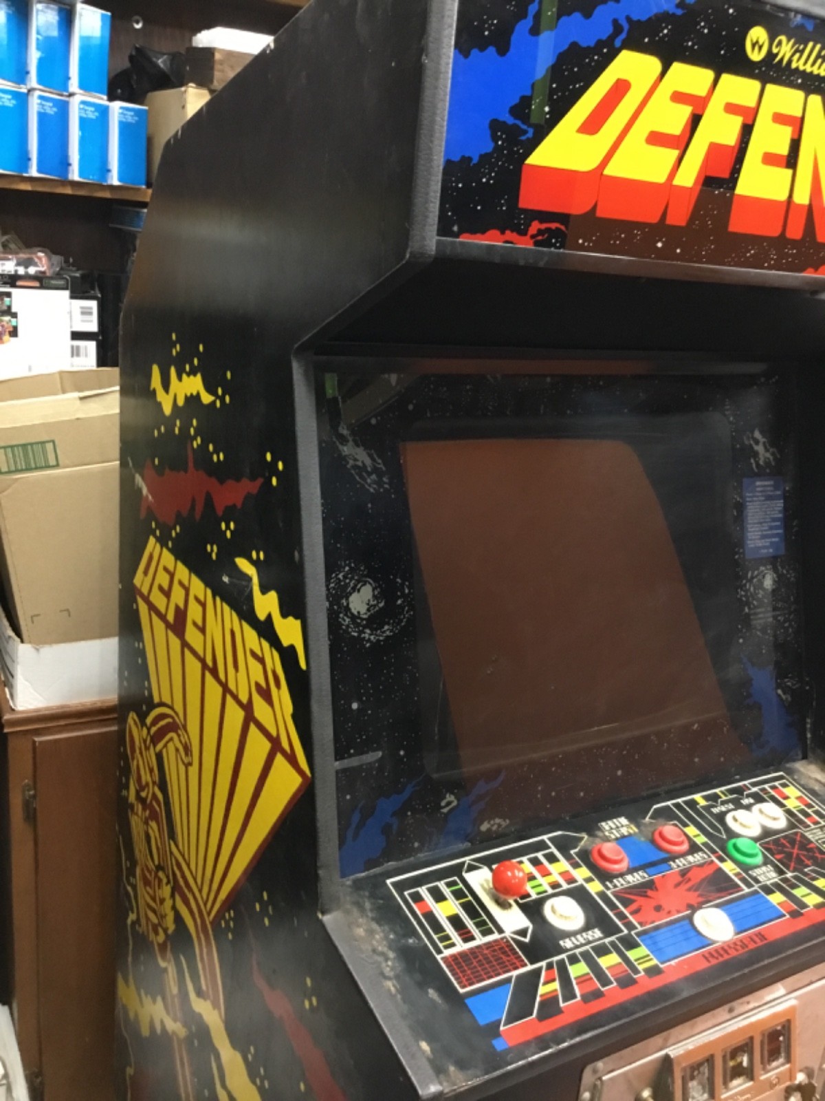 DEFENDER Arcade, Good Working Original Video Game cabinet
