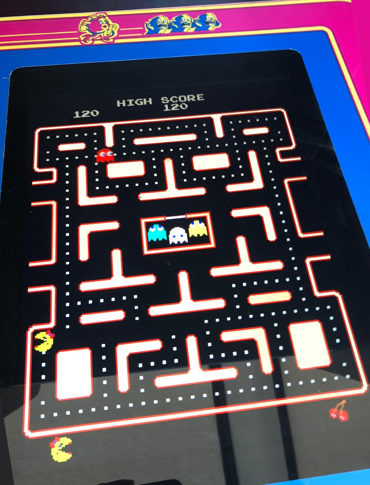 Ms Pacman Arcade Game, Lots Of New Parts,Free shipping