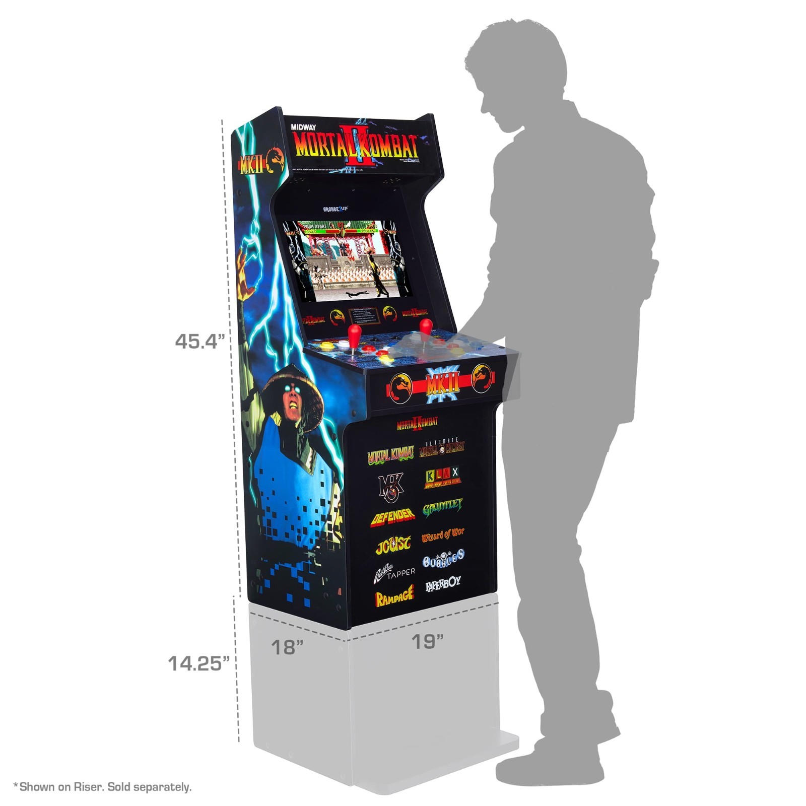 Arcade1Up Mortal Kombat II Classic SE Arcade Machine 15.6” IPS – 4 Foot Cabinet™