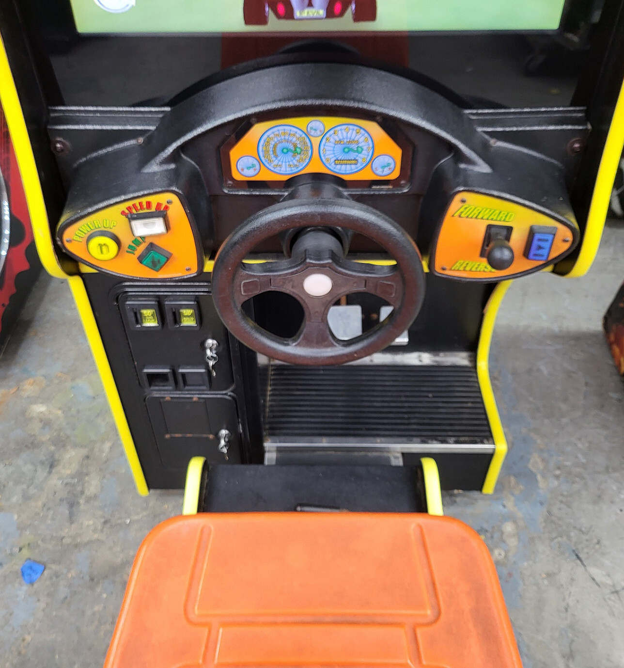 Nickelodeon Nicktoons Racing Arcade Sit Down Driving Racing Arcade 27″ LCD (#1)