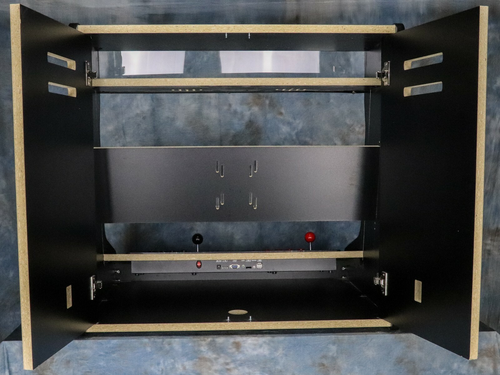 Extra Wide Bartop Arcade Cabinet Deluxe Kit – Easy Assembly, for Upto 32″ Mon,