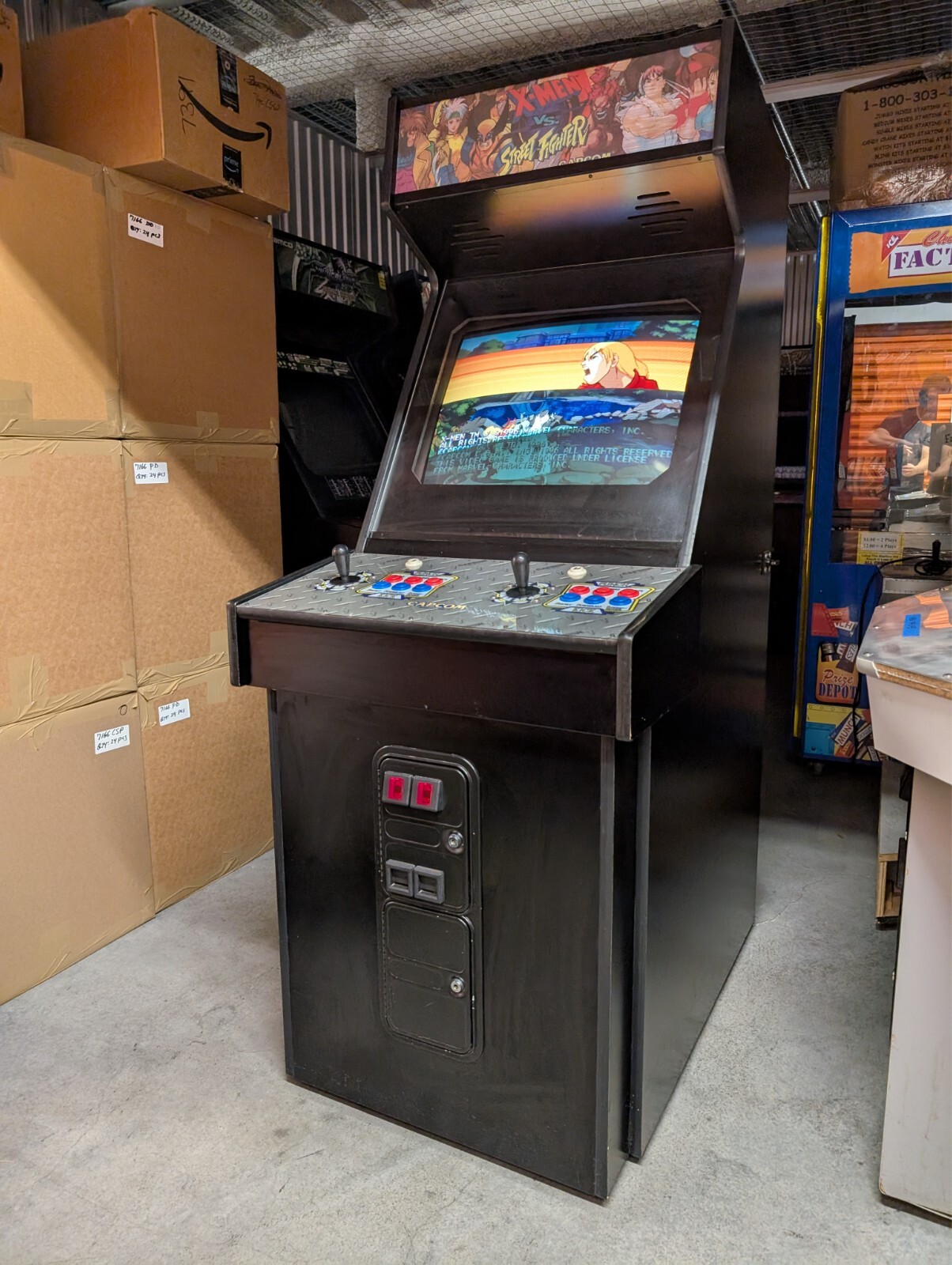 X-men vs Street Fighter Arcade Cabinet with Nanao MS9 Monitor (Great Condition)