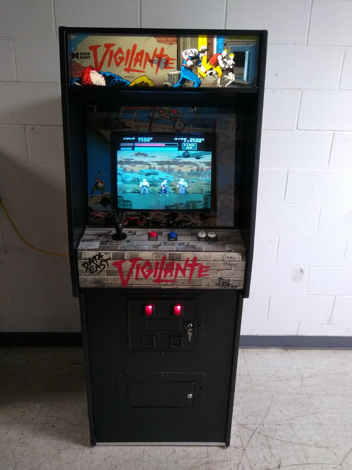 1988 Irem/Data East VIGILANTE beat-em-up video arcade game – FREE SHIPPING