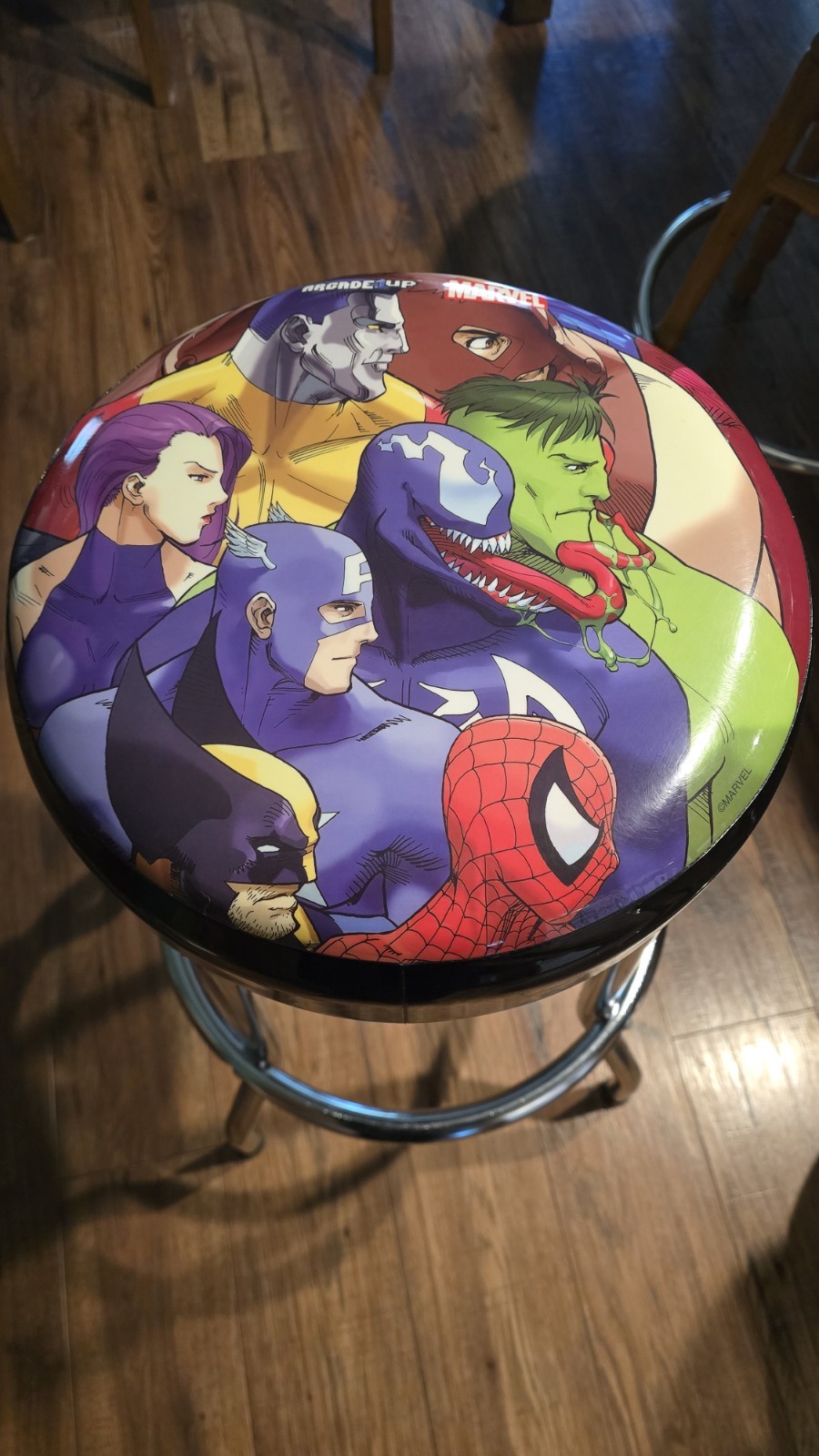 Marvel vs Capcom 1 Arcade Up 1 STOOL [RARE Accessory from arcade cabinet]