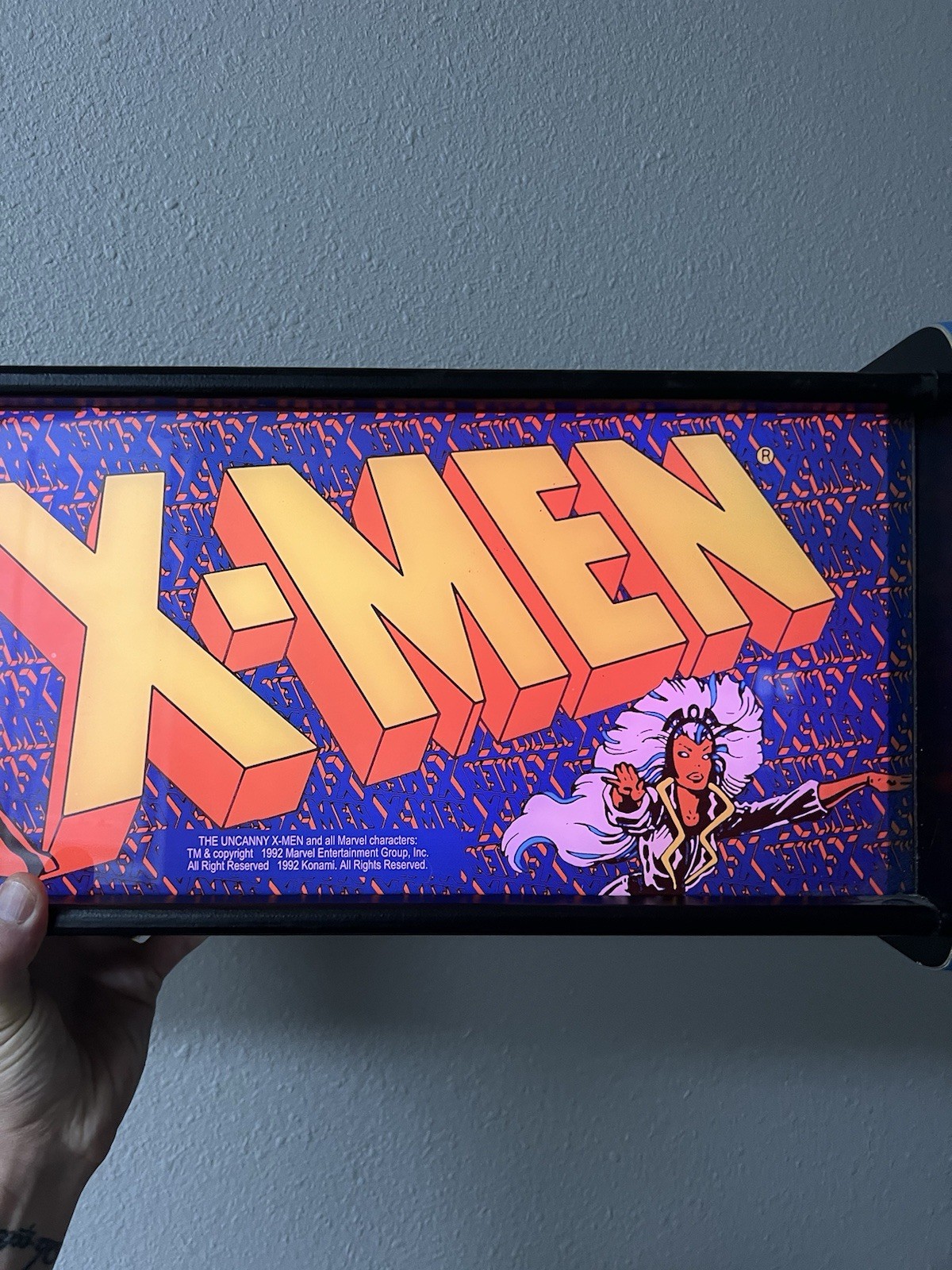 X-Men Arcade Custom LED Light Original Cabinet Uncanny Wolverine Storm Logan
