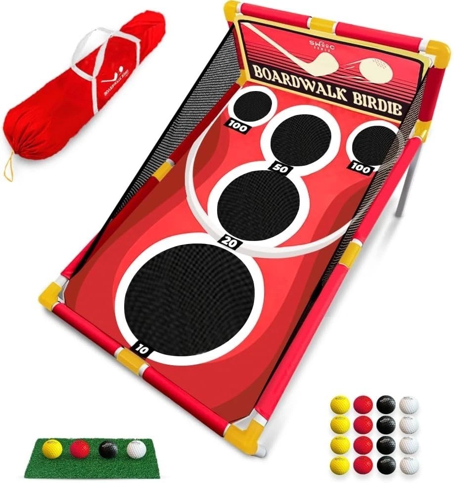 Boardwalk Birdie Arcade Golf Game Set Outdoor Indoor 10+ Games