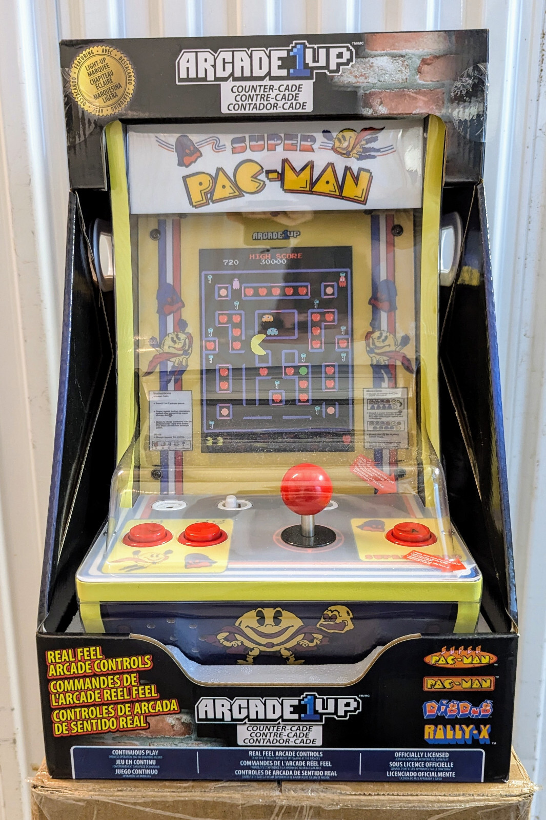 Arcade1Up Super Pac-Man Countercade – Tabletop home arcade game