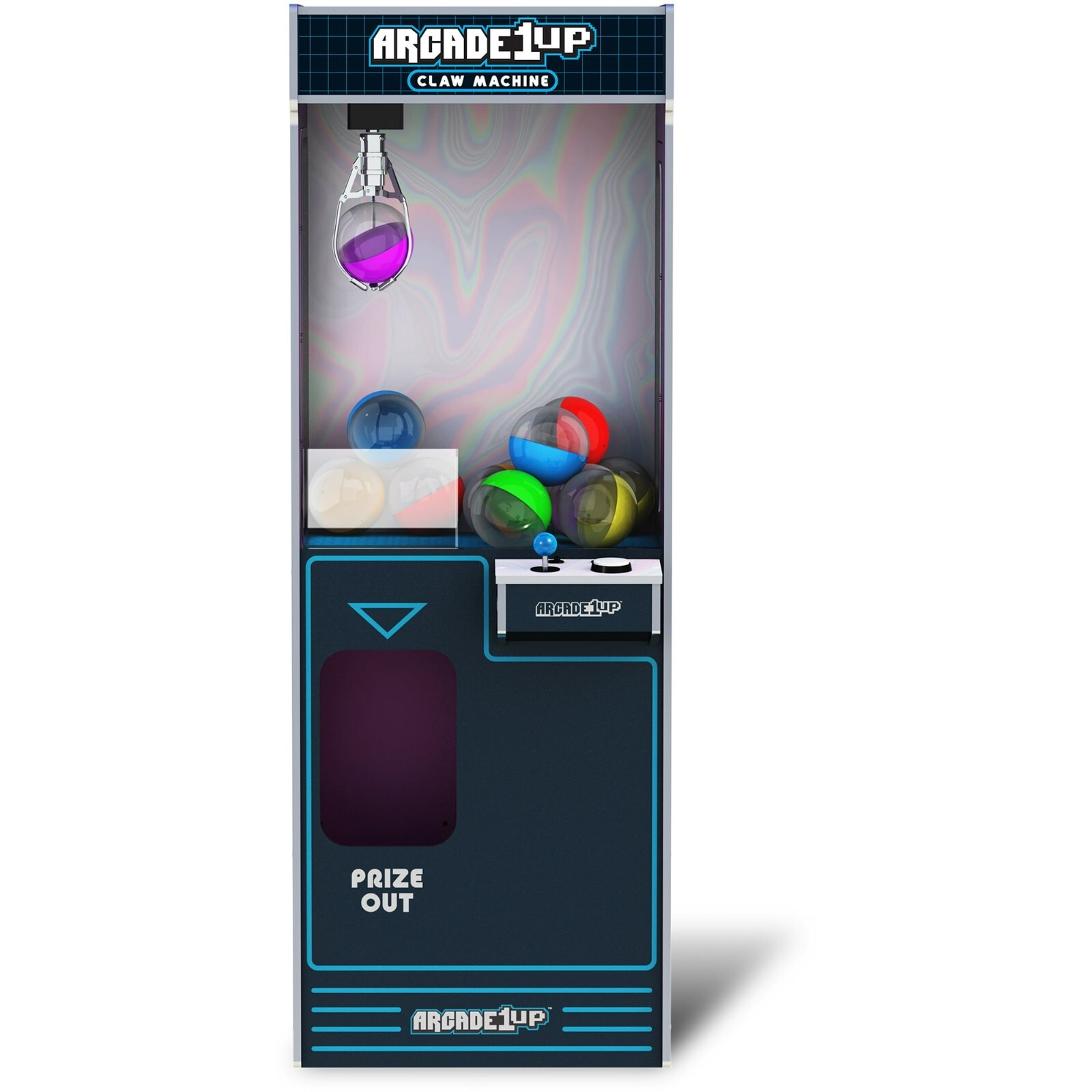 Arcade1Up Full-Size Claw Machine Light-Up Marquee Arcade Prizes