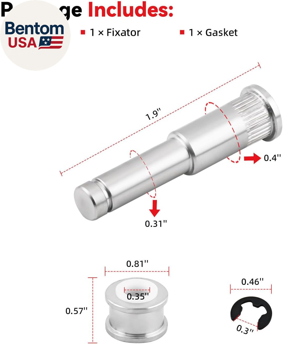Door Hinge Roller Pin Repair Kit Fit Compatible with 2007-2016 Acadia 2017 Limit
