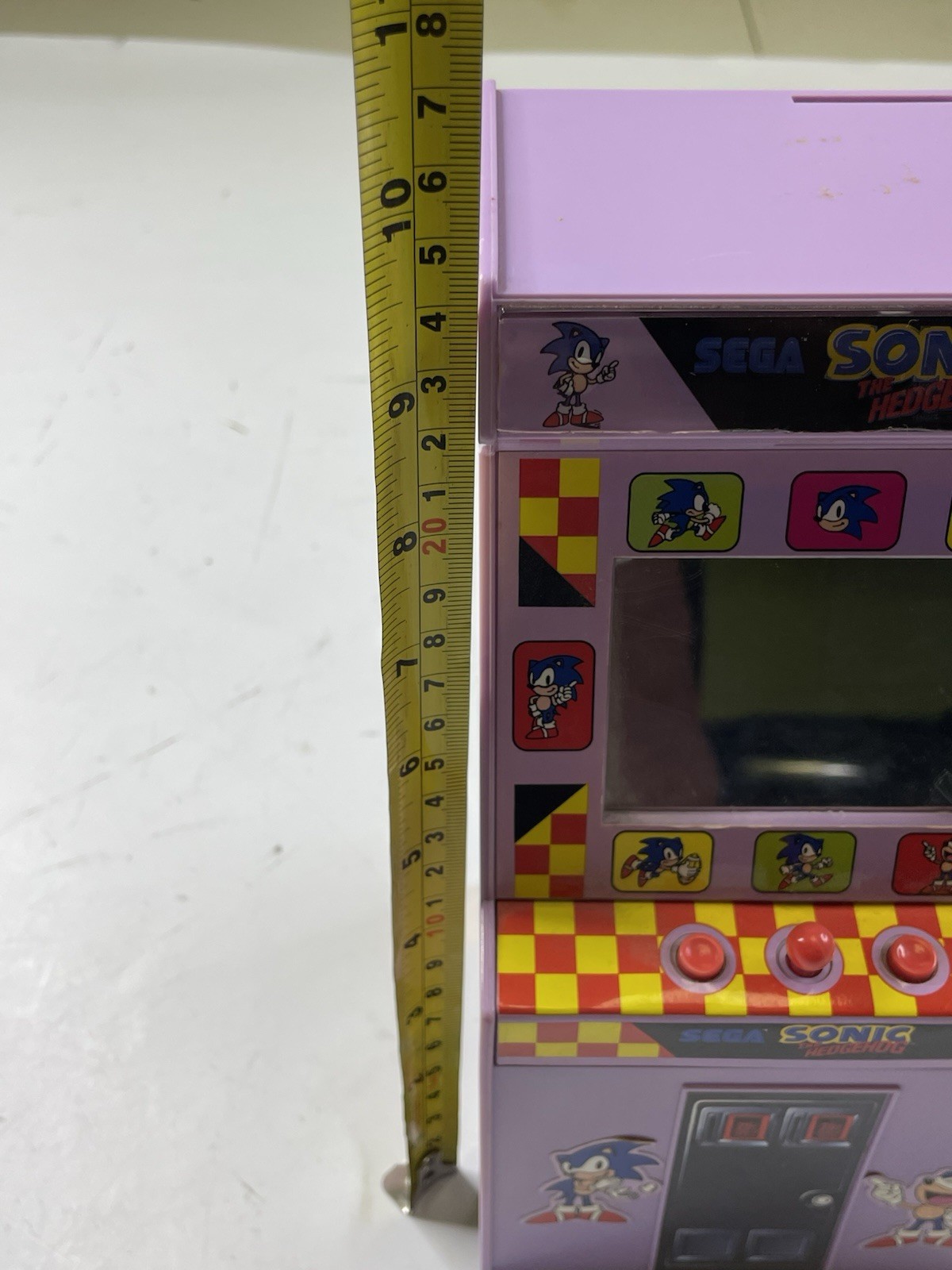 Sega Sonic The Hedgehog Talking Arcade Cash Bank Super Rare *not Working
