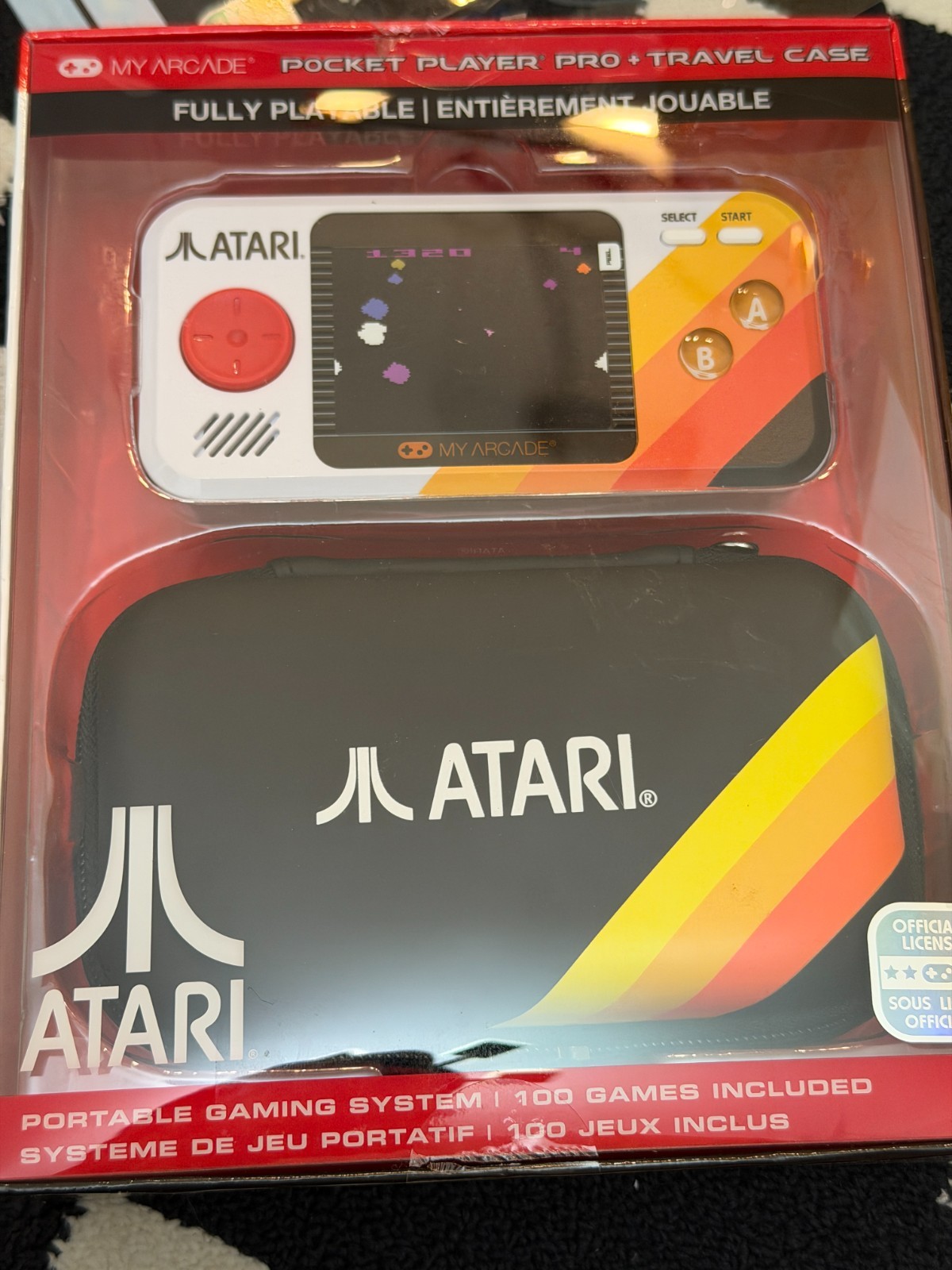 new-openbox My Arcade Pocket Player Pro Atari 100 Games + Travel Case