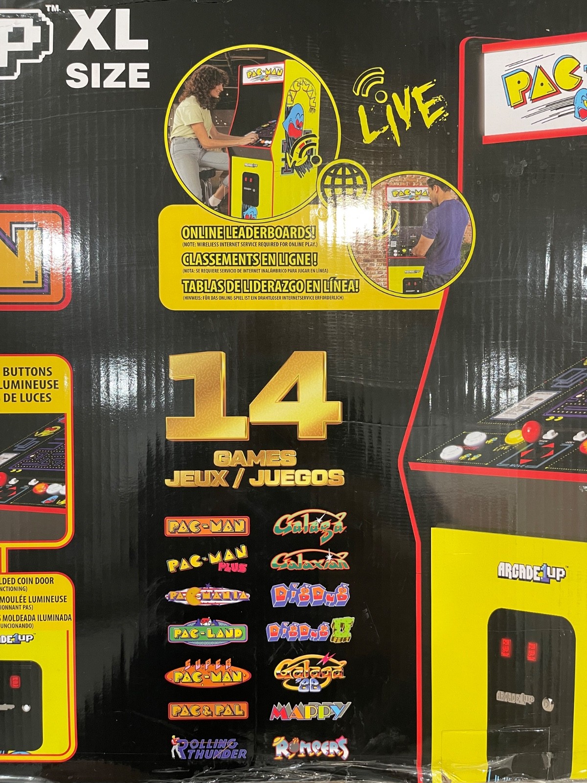 Limited Edition Arcade1Up XL PAC-MAN Cabinet – 14 Games – NEW – SEALED – RARE