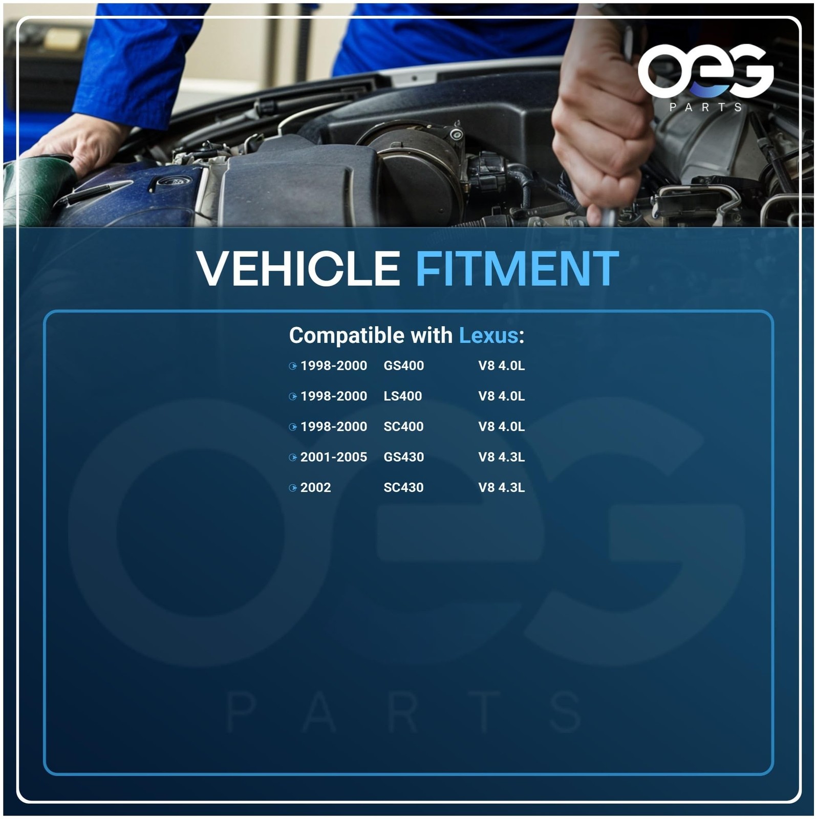 OEG Parts New Alternator Compatible With Lexus 4.0L V8 GS400 LS400 SC400 1998…