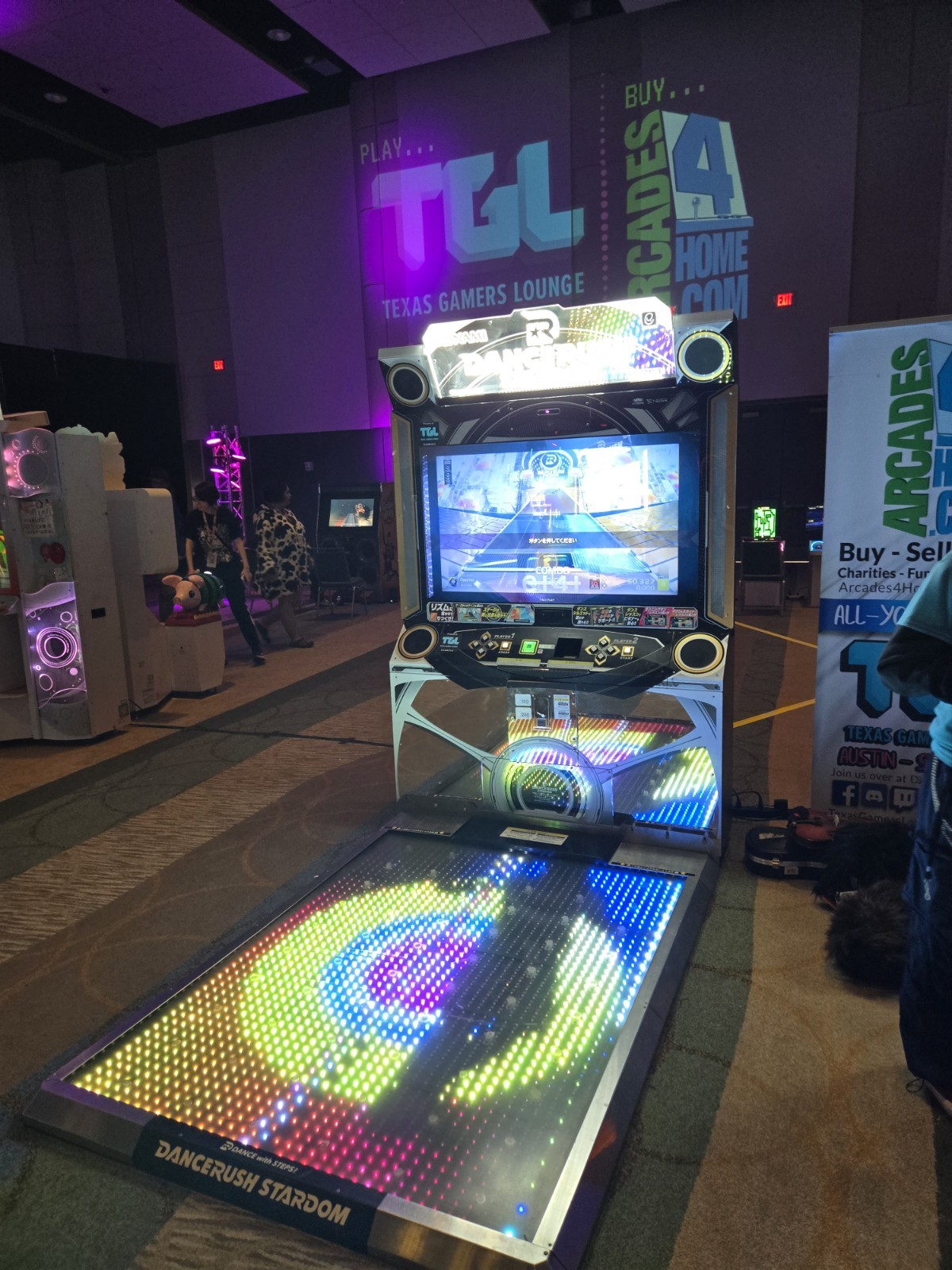 Dance RUSH Stardom Arcade Game Texas. DRS like DDR dance revolution style