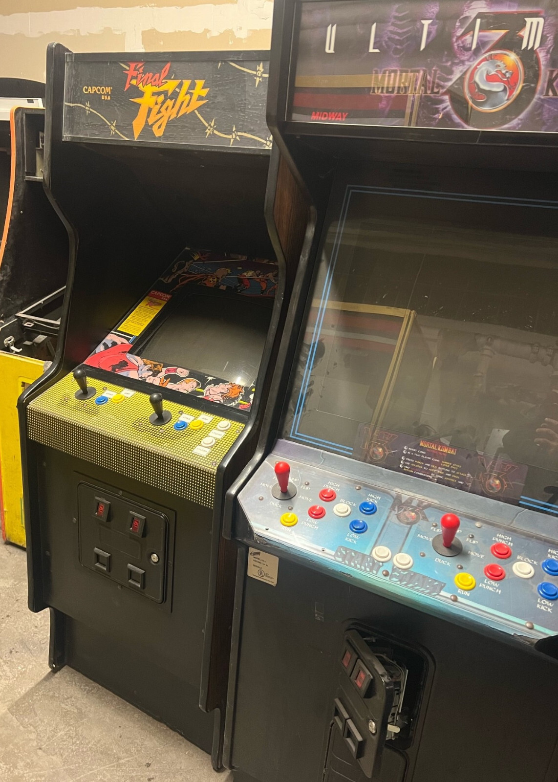 FINAL FIGHT ARCADE MACHINE by CAPCOM 1989 (Excellent Condition) *RARE*