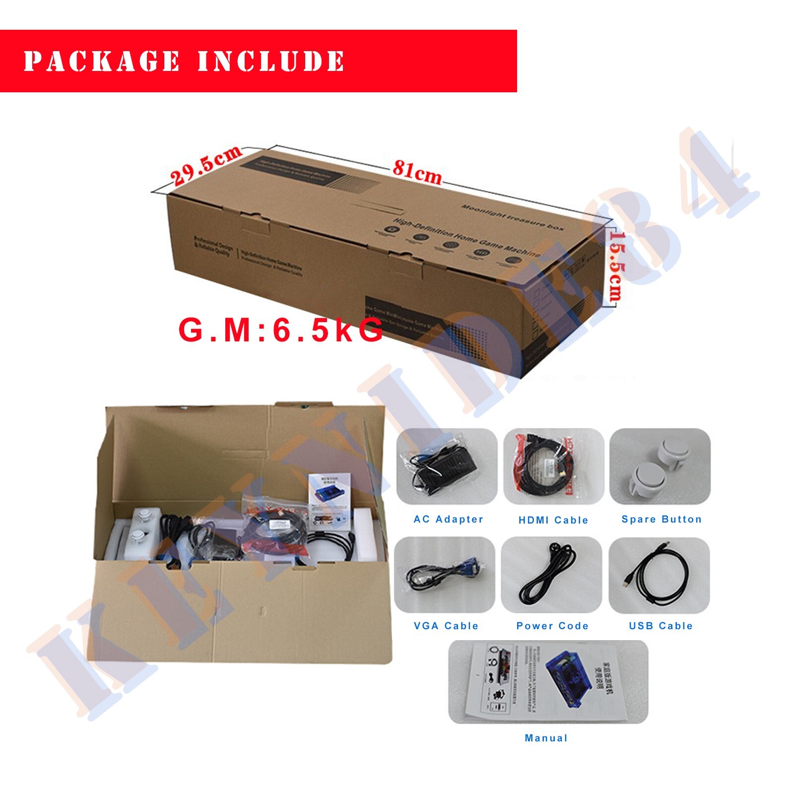 23000 Games Pandora 3D WiFi All Metal Extended Game Console Arcade Sticks Retro