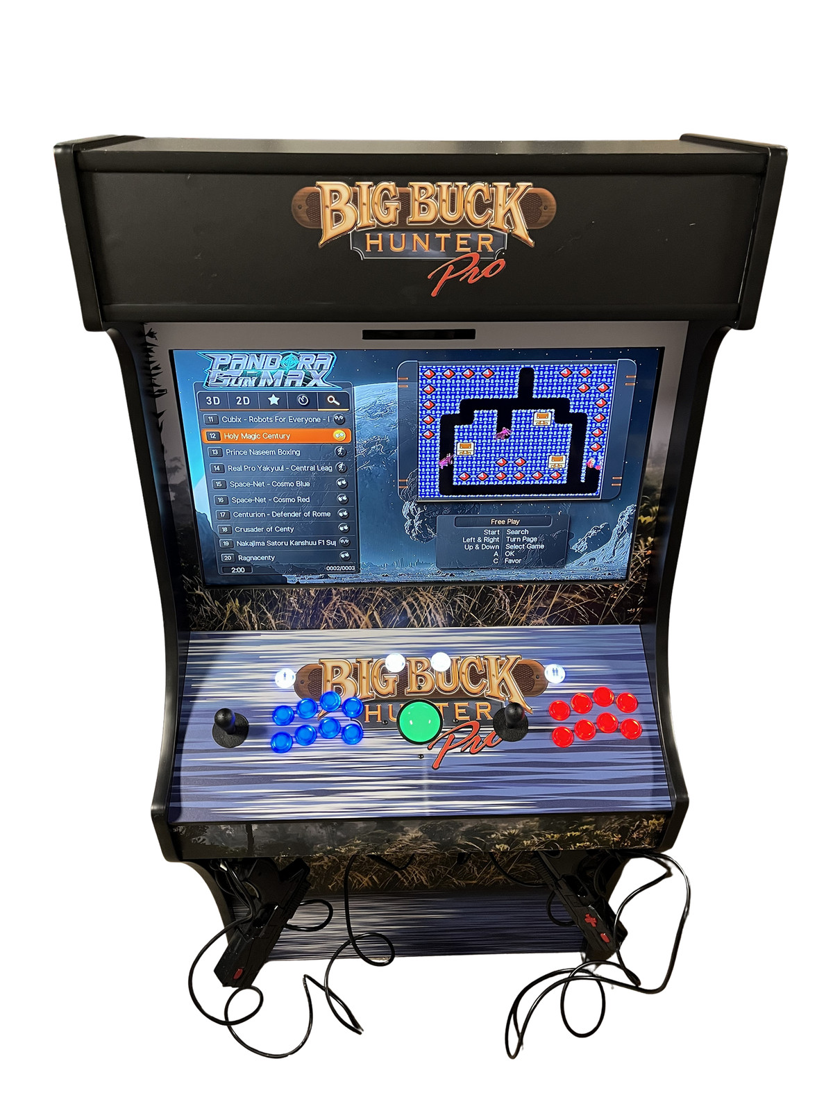 Two Player 32″ Buck Hunter Arcade With Trackball and Dual Light Guns
