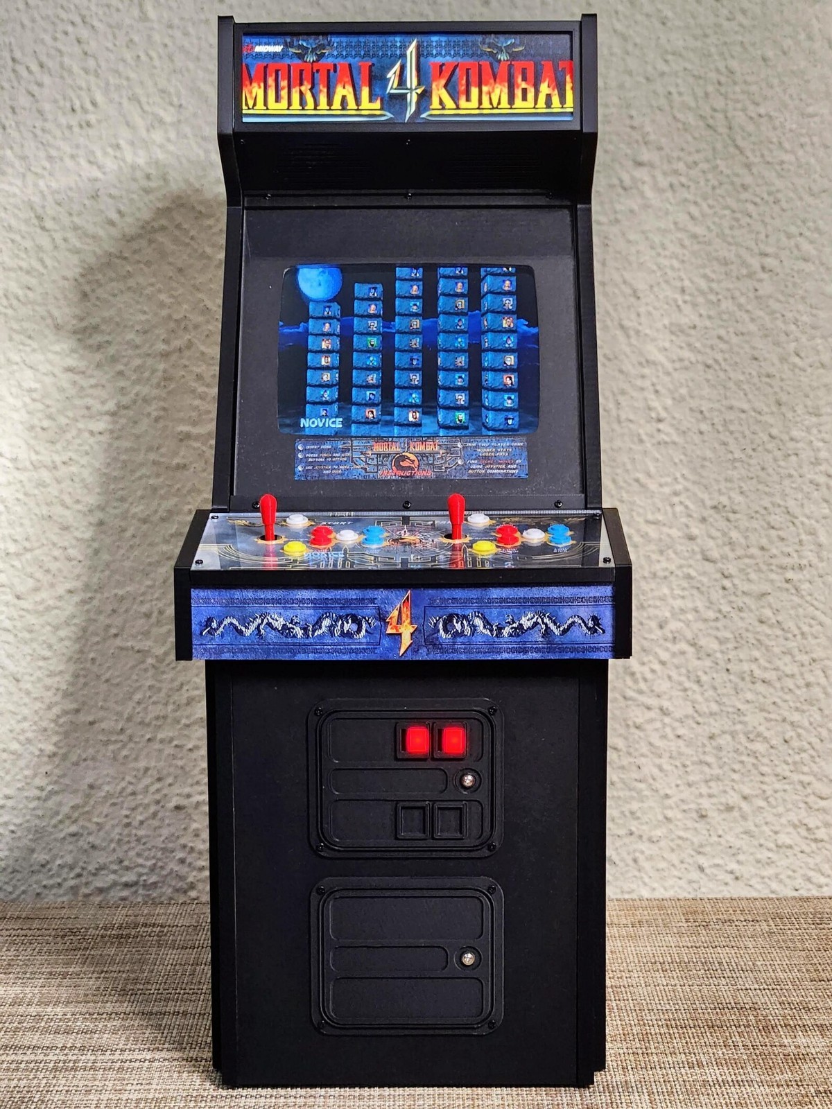 1:4 Scale Mortal Kombat 4 Arcade Cabinet – Playable Miniature