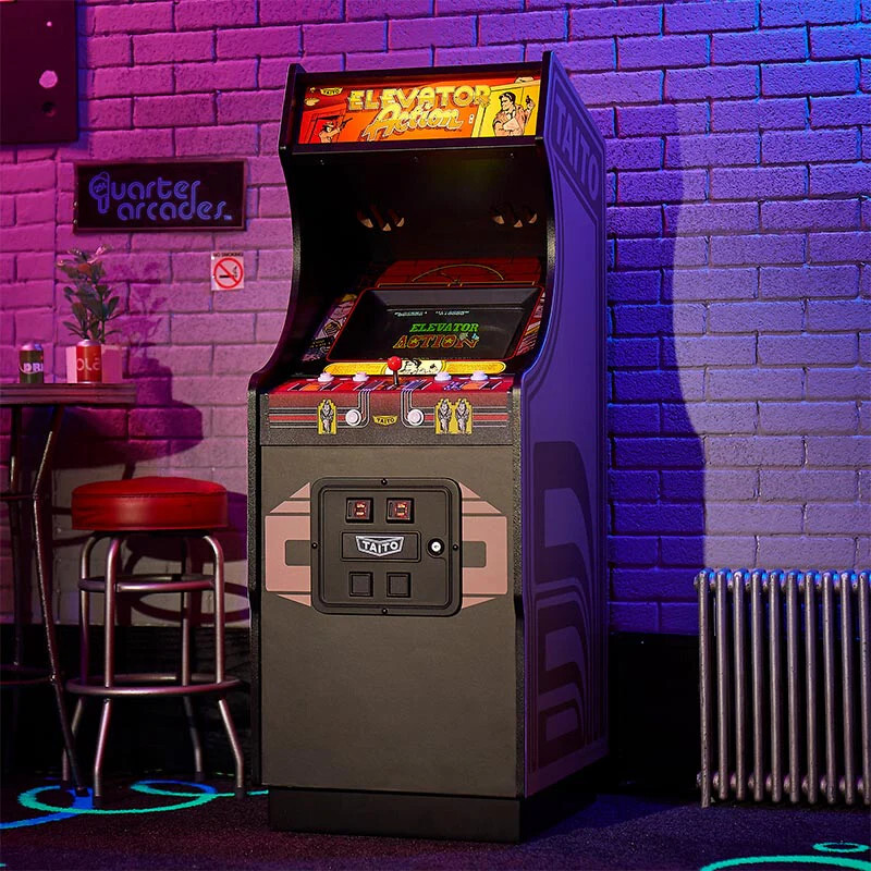 OFFICIAL TAITO ELEVATOR ACTION Quarter Size Arcade Cabinet